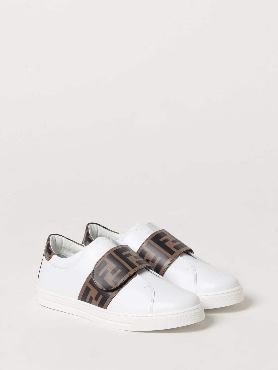 FENDI SNEAKERS: Sneakers kids Fendi Kids, White - Img 2