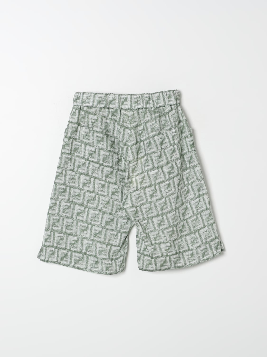 FENDI PANTALÓN CORTO: Pantalón corto niños Fendi Kids, Verde - Img 2