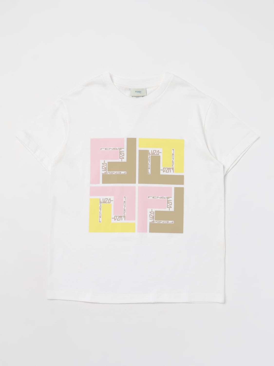 FENDI T-SHIRT: T-shirt kids Fendi Kids, White 1 - Img 1