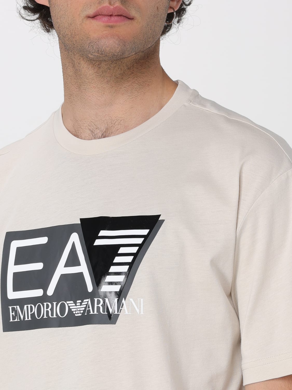 EA7 T-SHIRT: T-shirt homme Ea7, Perle - Img 3