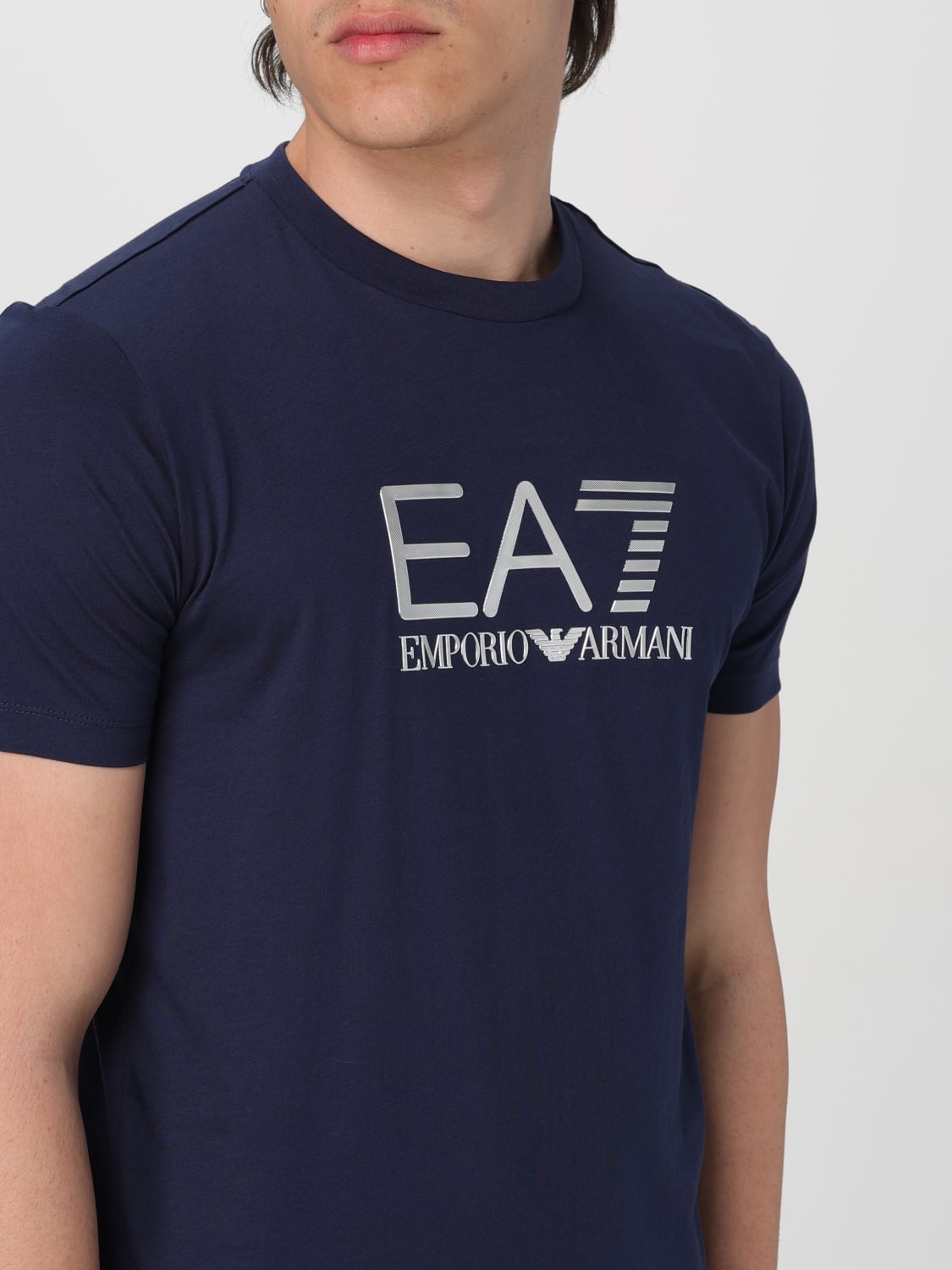 EA7 T-SHIRT: T-shirt men Ea7, Blue - Img 3