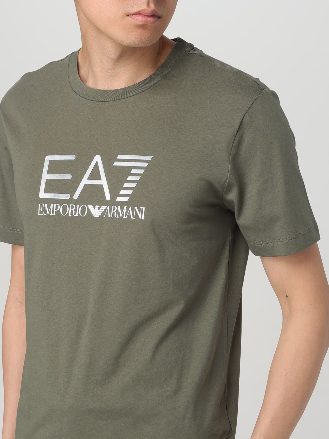 EA7 T-SHIRT: T-shirt con logo Ea7, Verde - Img 3