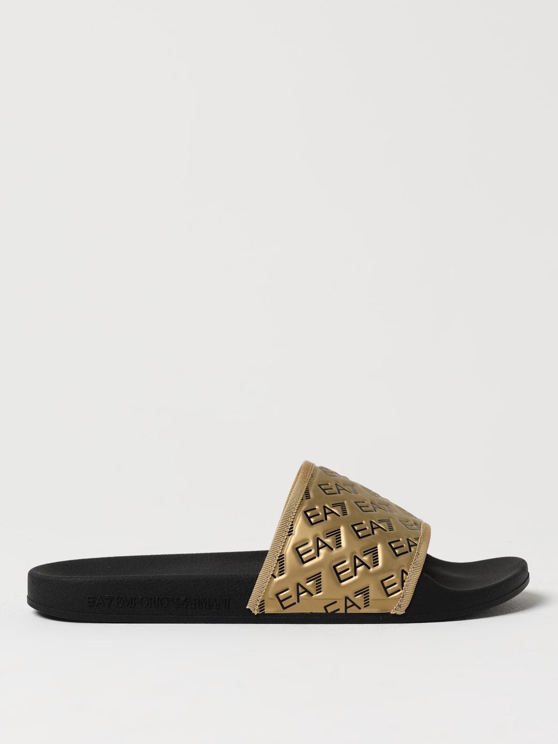 EA7 SANDALS: Shoes men Ea7, Gold - Img 1