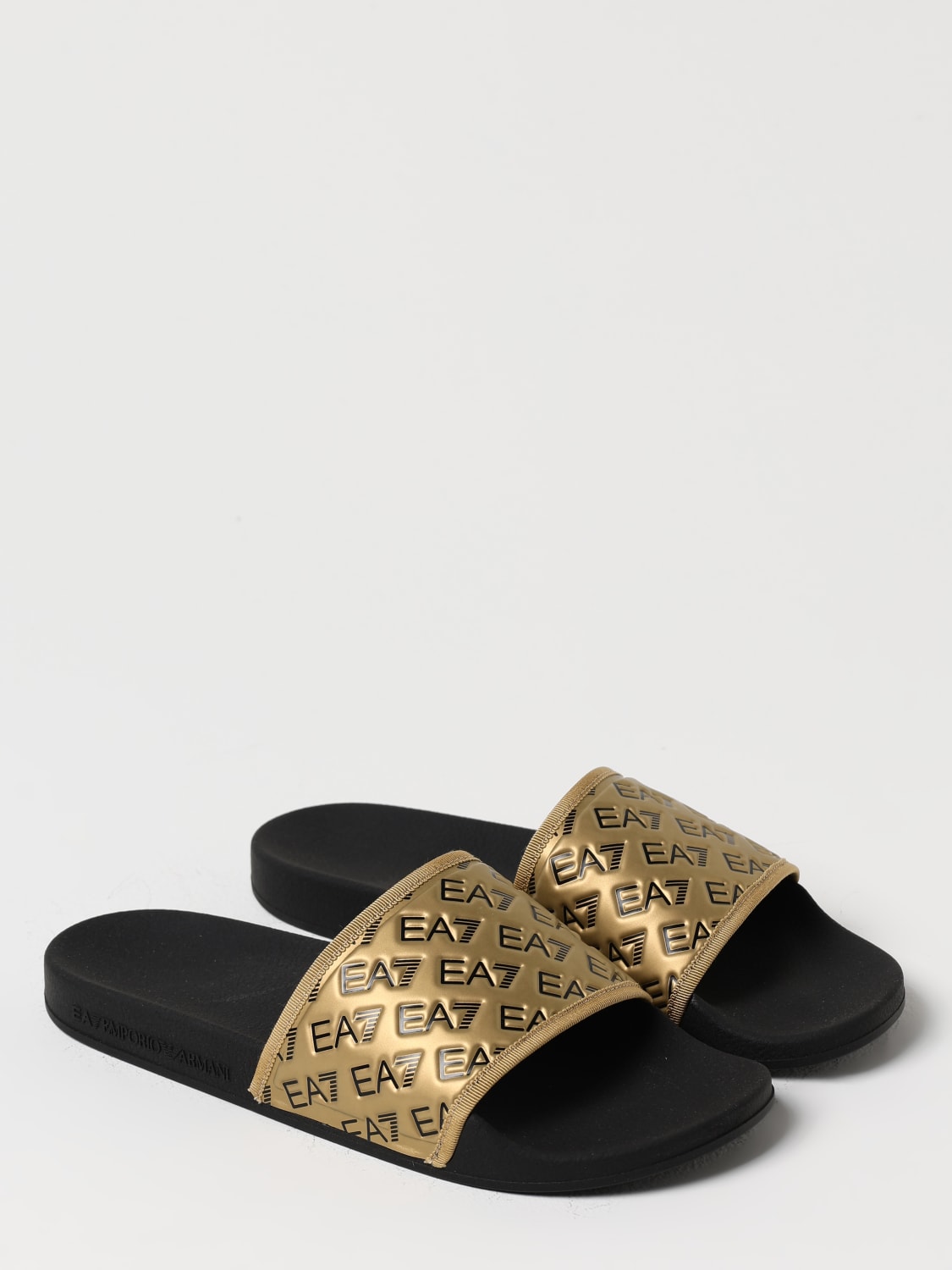 EA7 SANDALS: Shoes men Ea7, Gold - Img 2