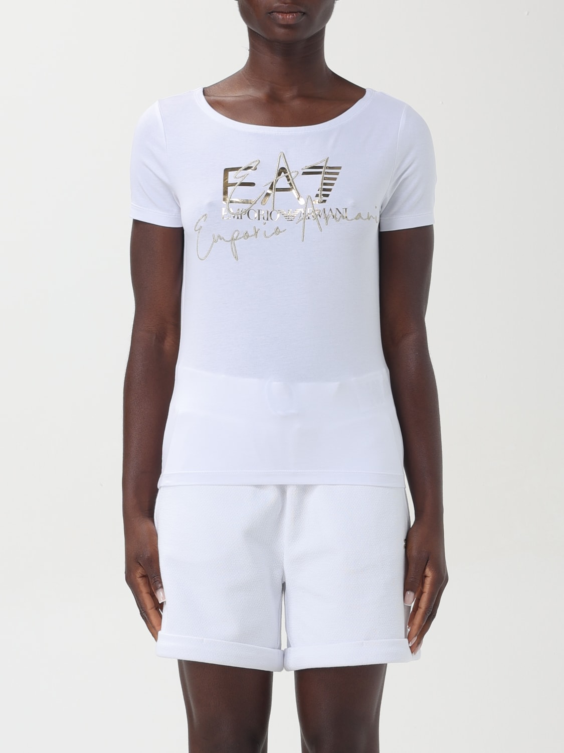 EA7 T-SHIRT: T-shirt woman Ea7, White - Img 1