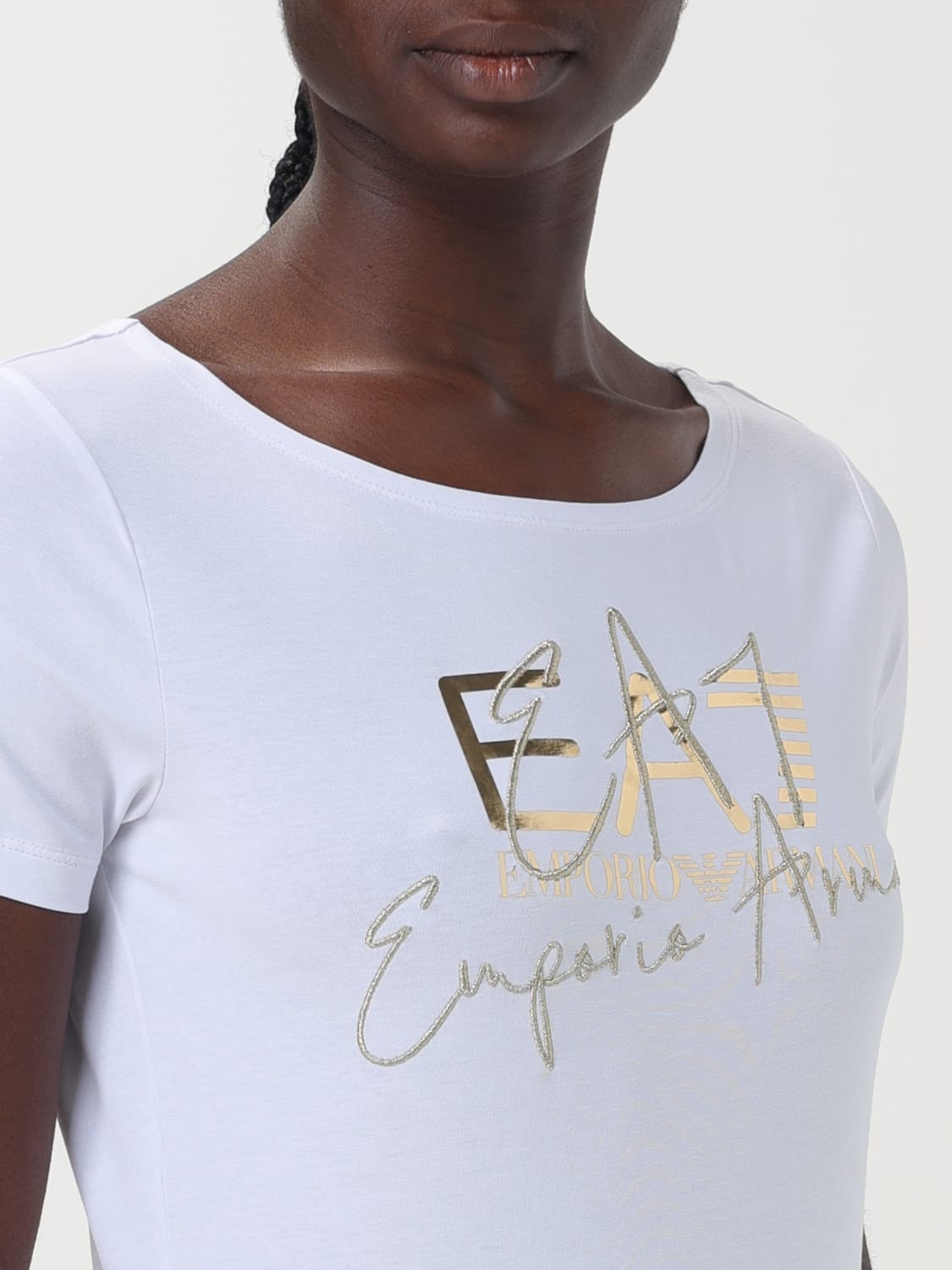 EA7 T-SHIRT: T-shirt woman Ea7, White - Img 3