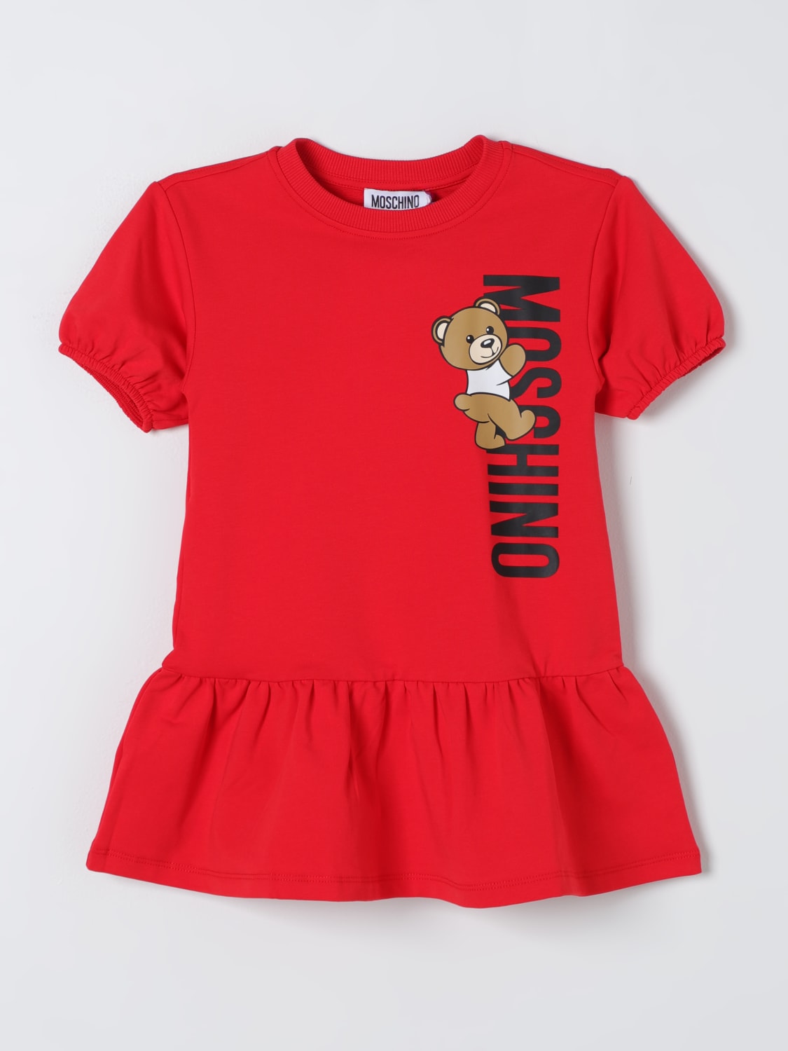 MOSCHINO KID: Dress kids - Red | Moschino Kid dress HAV0CQLDA25 online ...