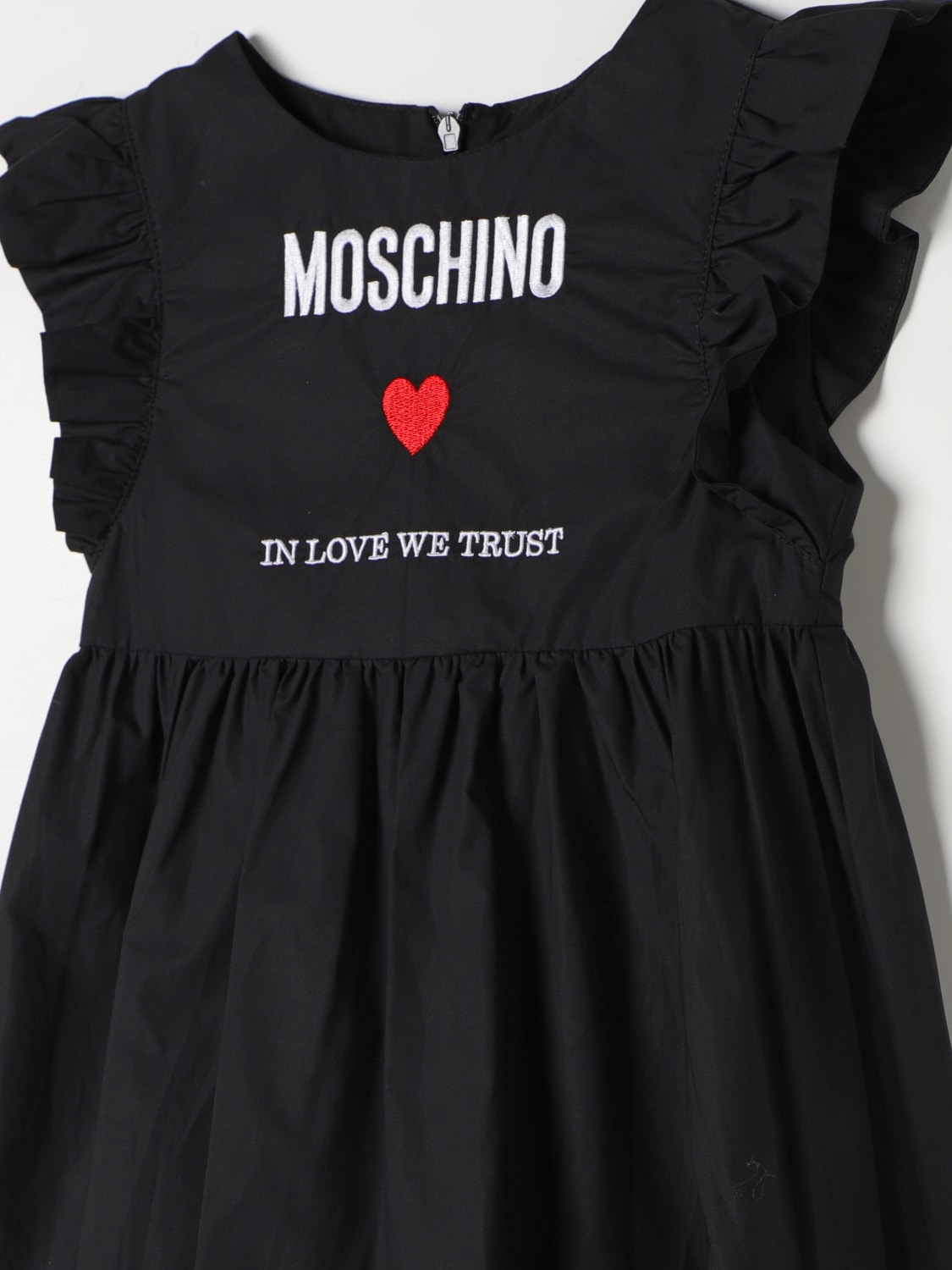 MOSCHINO DRESS: Dress kids Moschino Kid, Black - Img 3