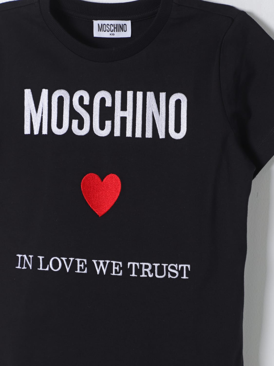 MOSCHINO 티셔츠: 티셔츠 남아 Moschino Kid, 블랙 - Img 3