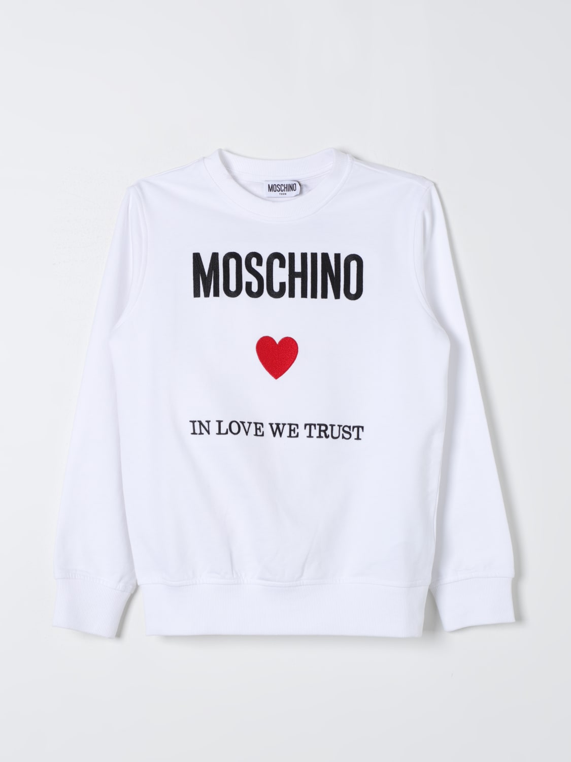 MOSCHINO PULL: Pull enfant Moschino Kid, Blanc - Img 1