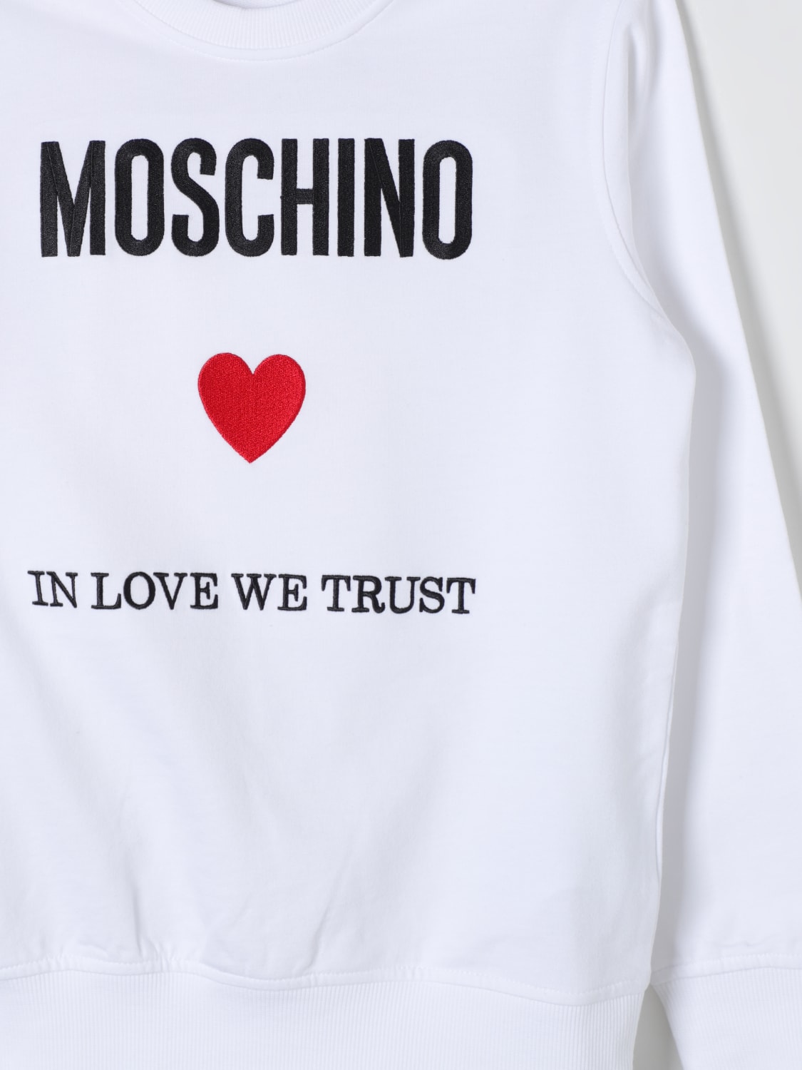 MOSCHINO 스웨터: 스웨터 남아 Moschino Kid, 화이트 - Img 3