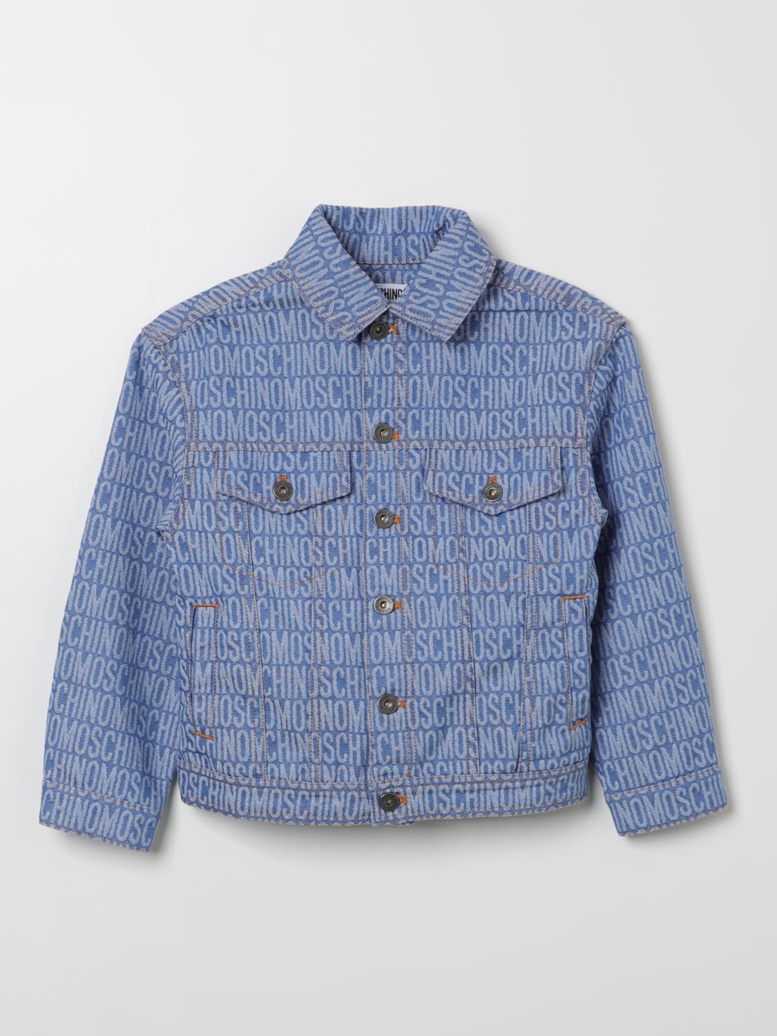 MOSCHINO JACKET: Jacket kids Moschino Kid, Stone Washed - Img 1