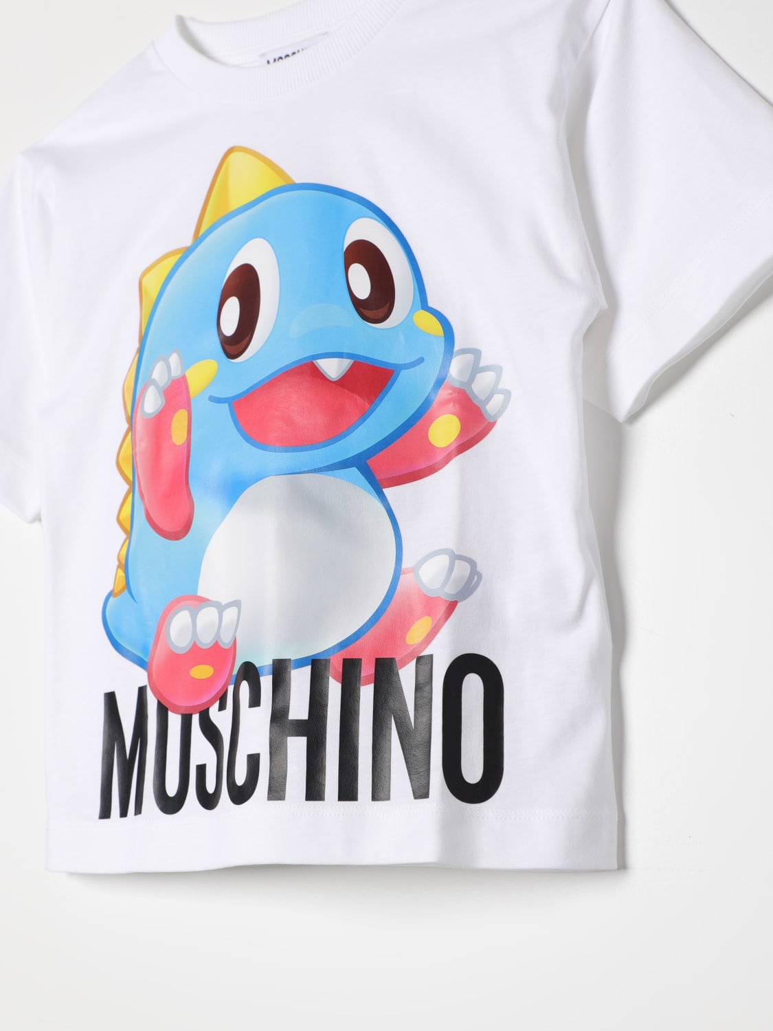 MOSCHINO T-SHIRT: T-shirt enfant Moschino Kid, Blanc - Img 3