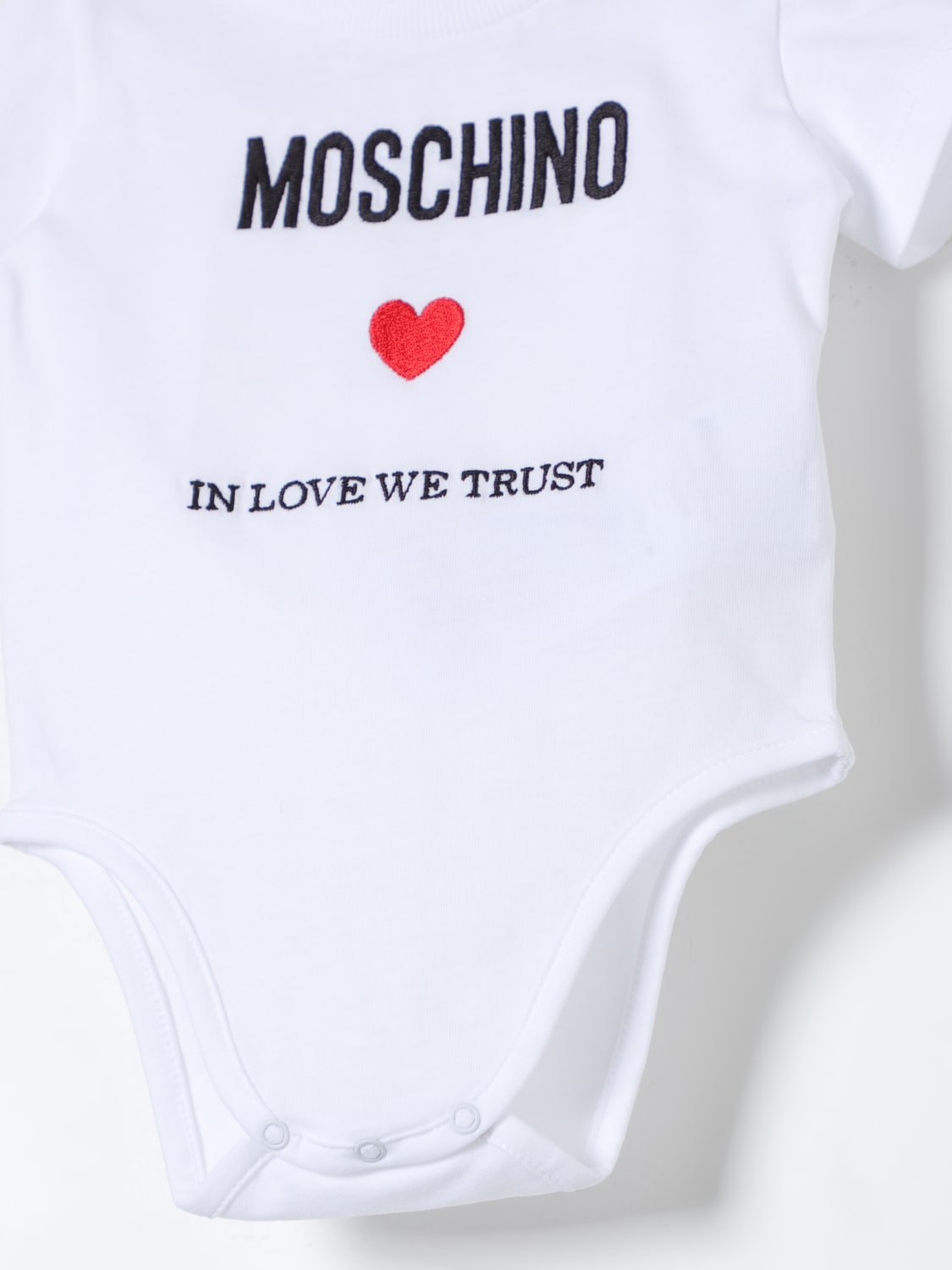 MOSCHINO BODYSUIT: Bodysuit kids Moschino Baby, White - Img 3