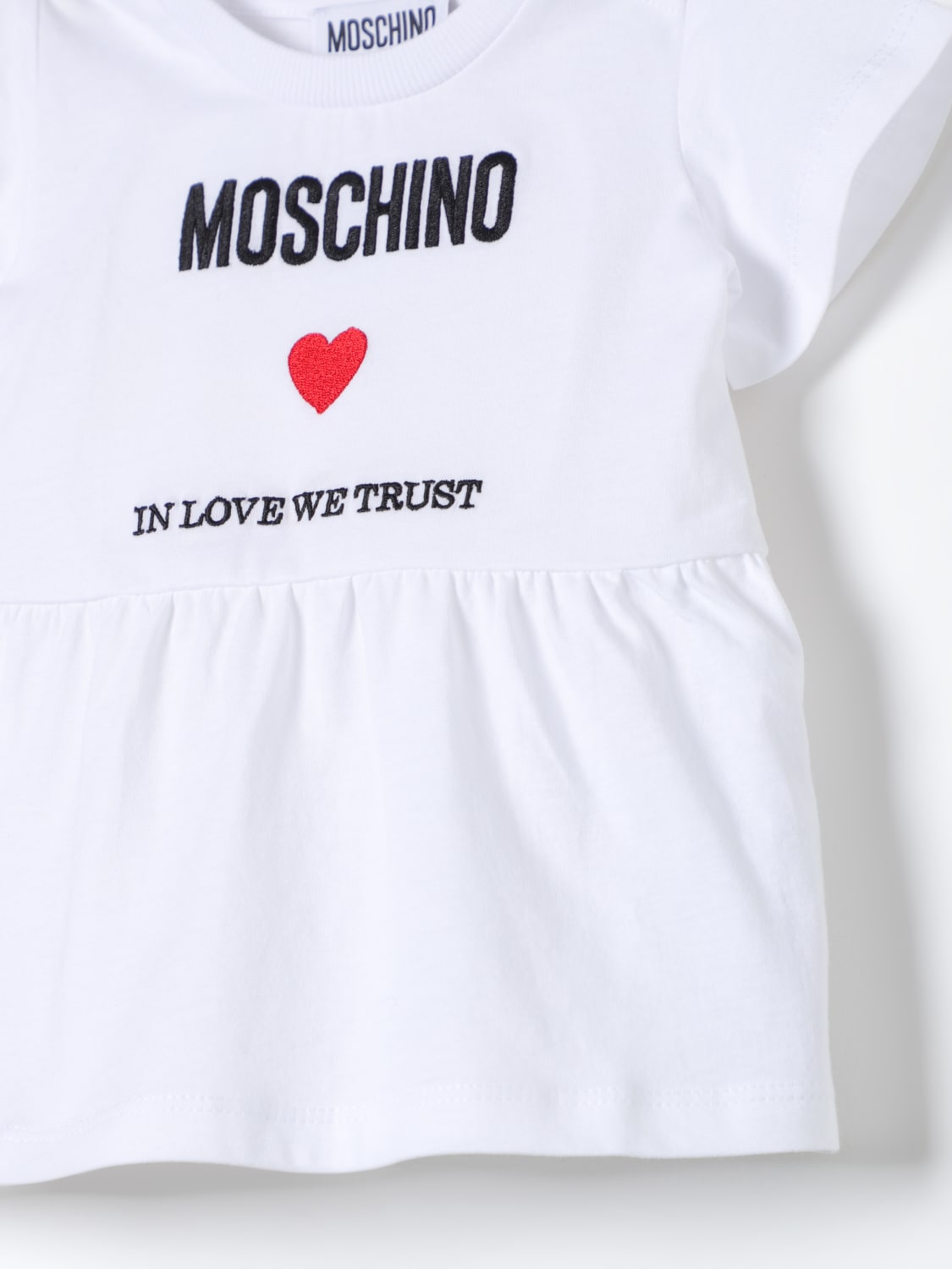 MOSCHINO STRAMPLER: Strampler kinder Moschino Baby, Weiß - Img 3