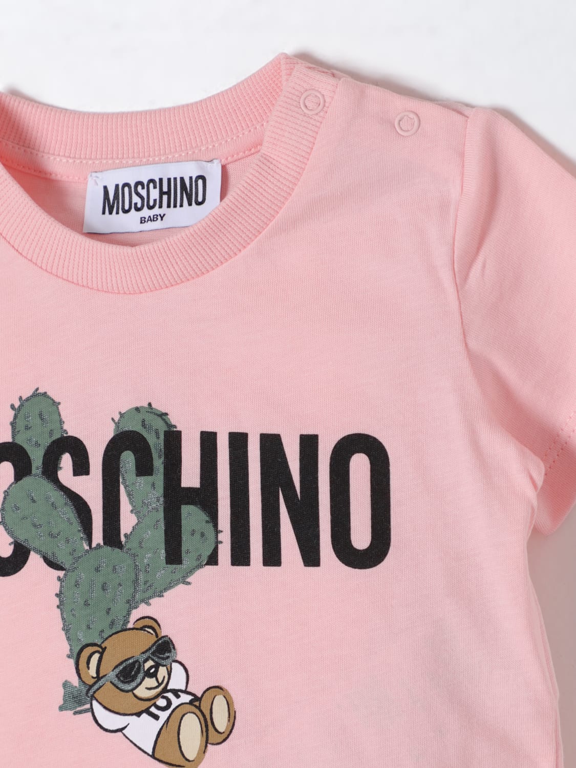 MOSCHINO T-SHIRT: T-shirt kids Moschino Baby, Pink - Img 3