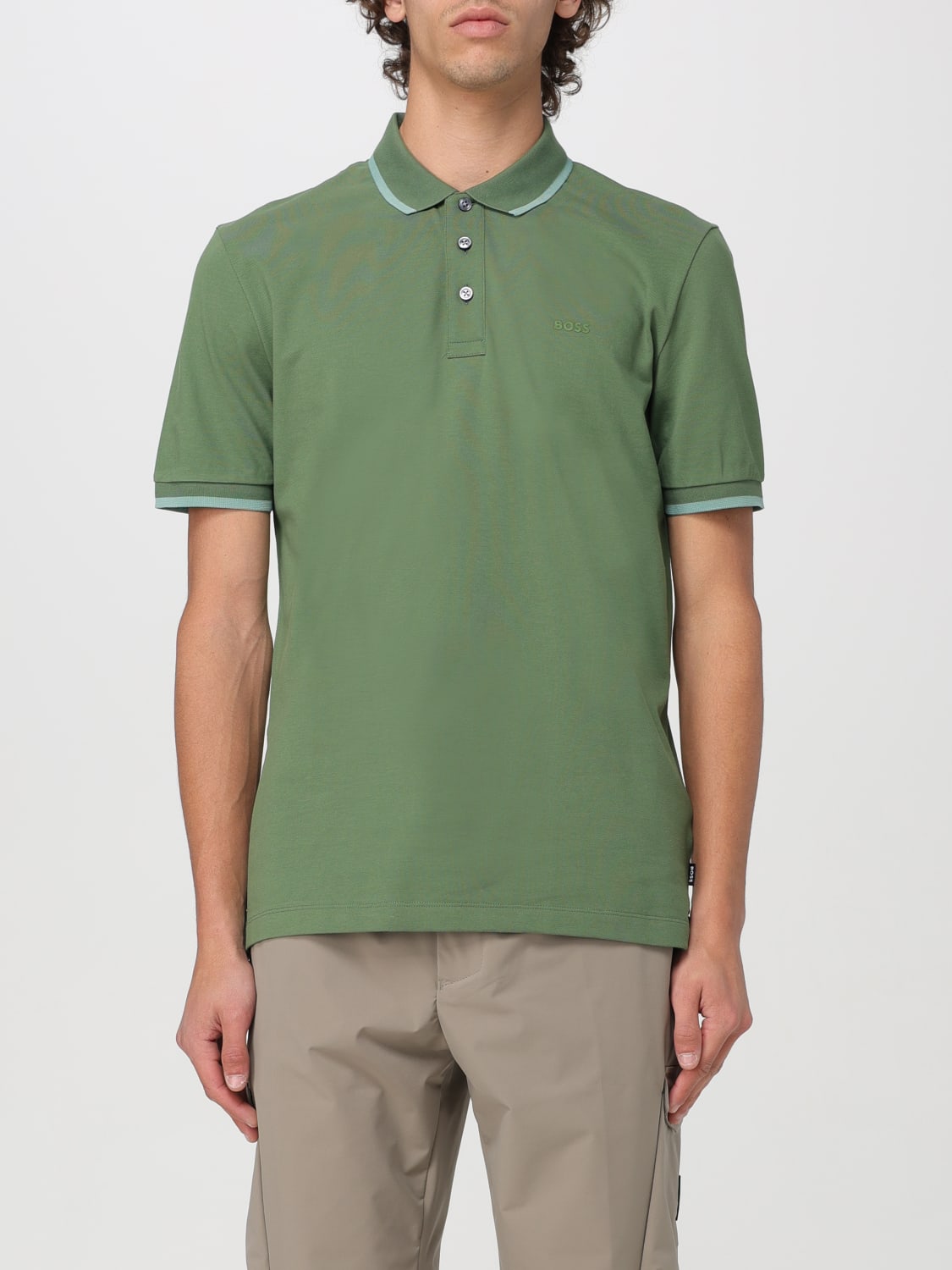 BOSS POLO SHIRT: Polo shirt men Boss, Grass Green - Img 1