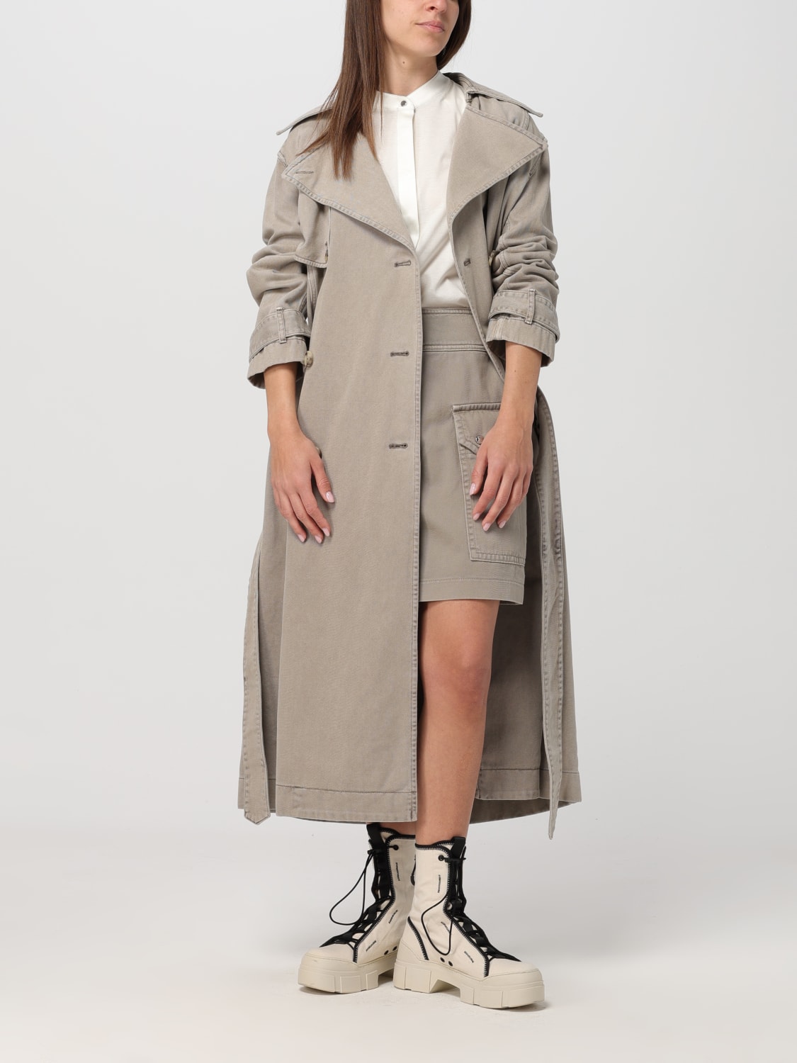 BOSS TRENCH COAT: Coat woman Boss, Grey - Img 2