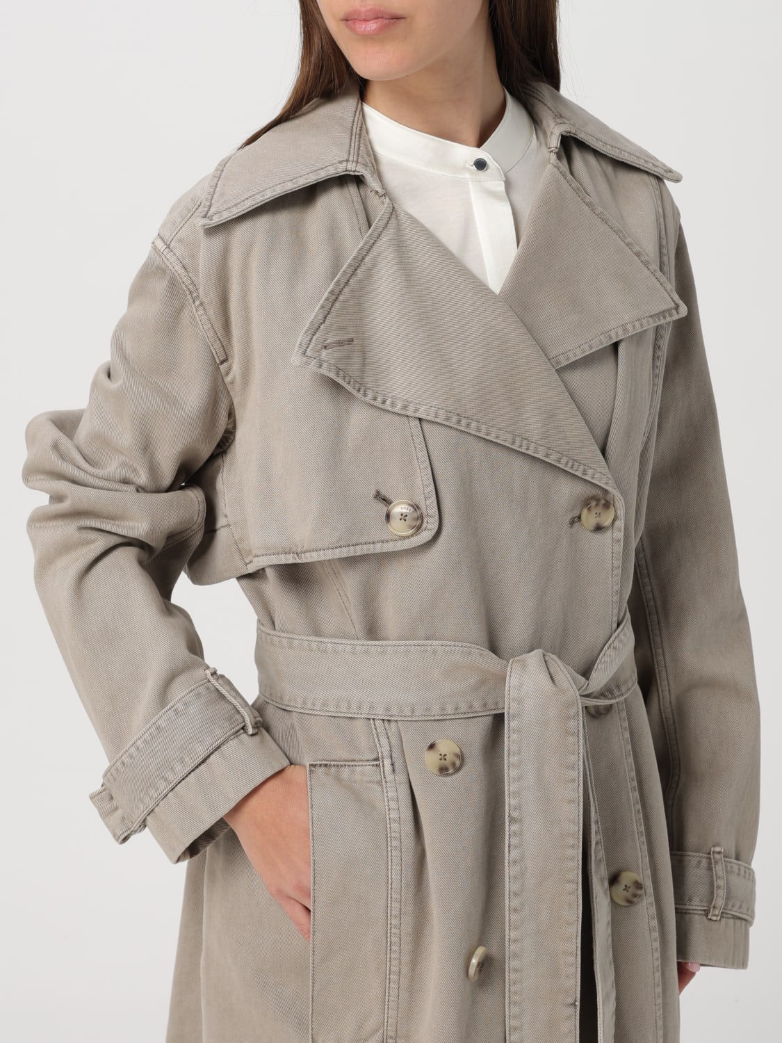 BOSS TRENCH COAT: Coat woman Boss, Grey - Img 4