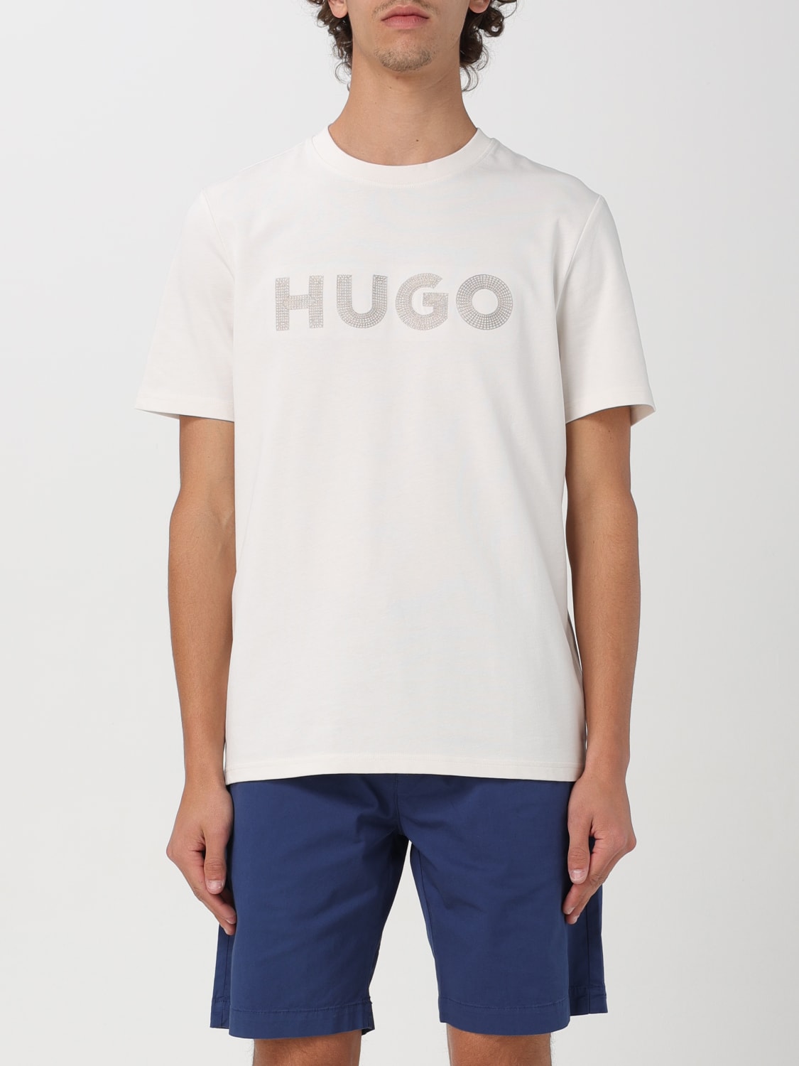 Giglio T-shirt Hugo in cotone con logo