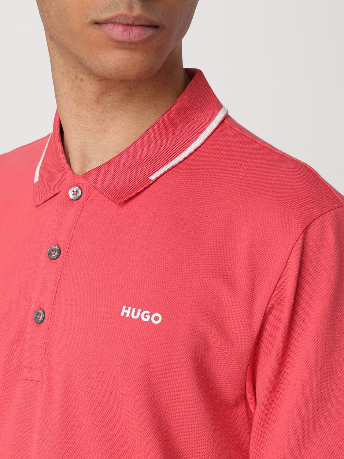 HUGO POLO: Polo homme Hugo, Rouge - Img 3