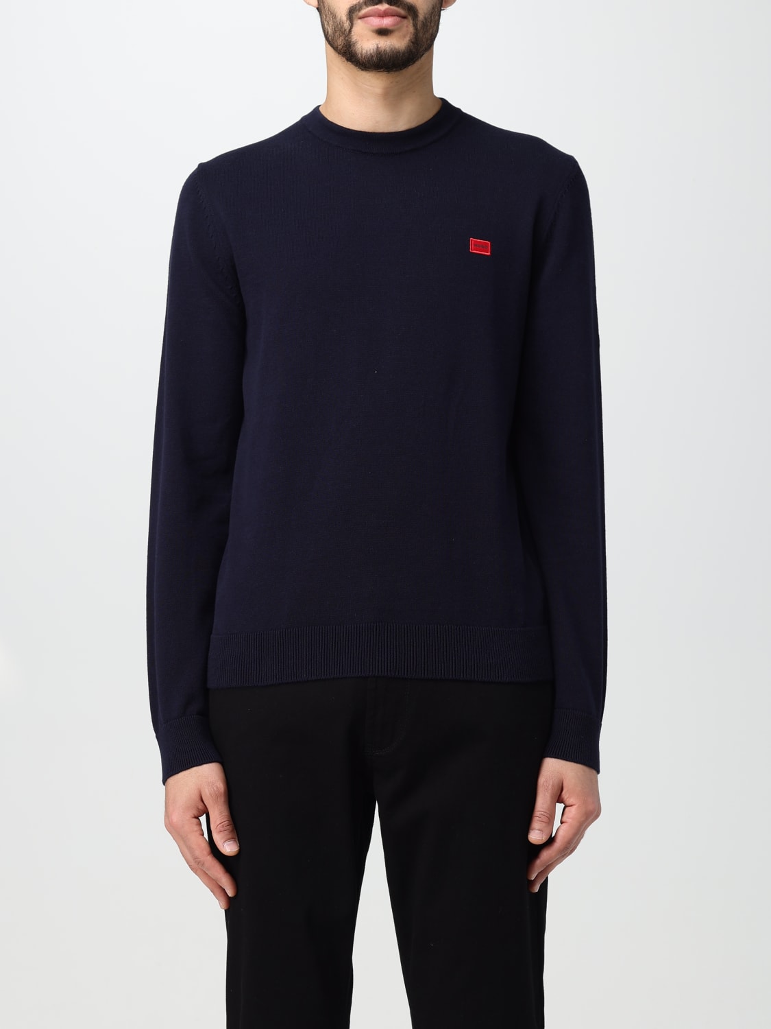 HUGO Sweater men Navy Hugo sweater 50475083 online at GIGLIO.COM