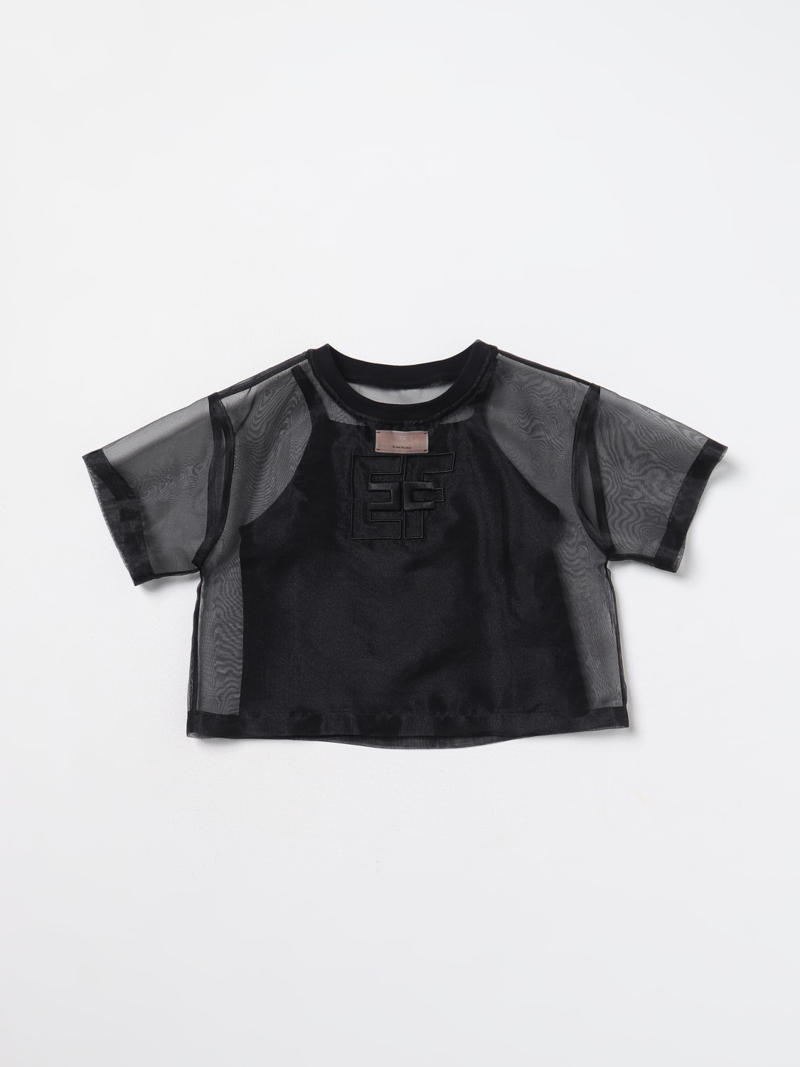 ELISABETTA FRANCHI LA MIA BAMBINA T-SHIRT: T-shirt kids Elisabetta Franchi La Mia Bambina, Black - Img 1