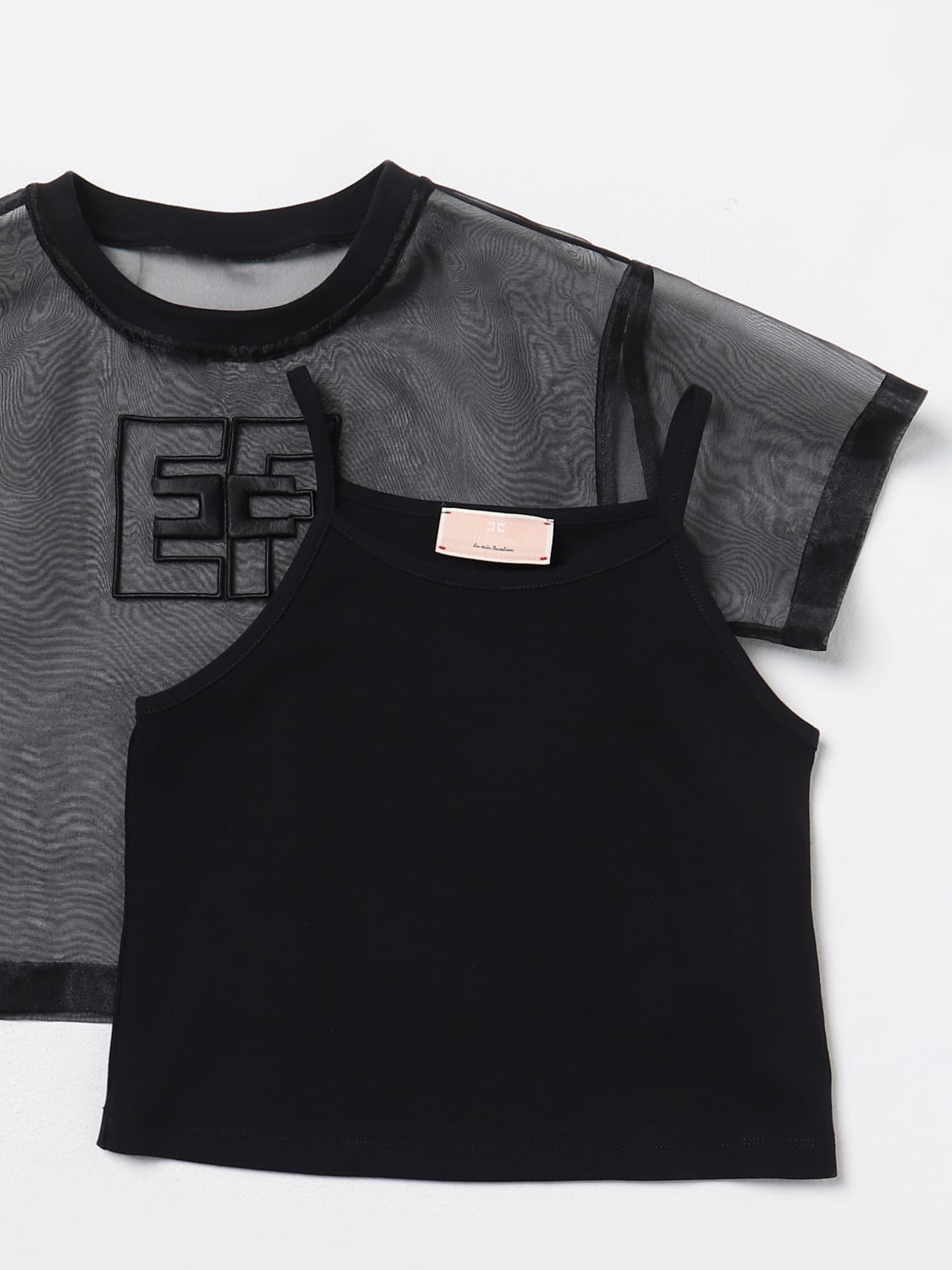 ELISABETTA FRANCHI LA MIA BAMBINA T-SHIRT: T-shirt kids Elisabetta Franchi La Mia Bambina, Black - Img 3