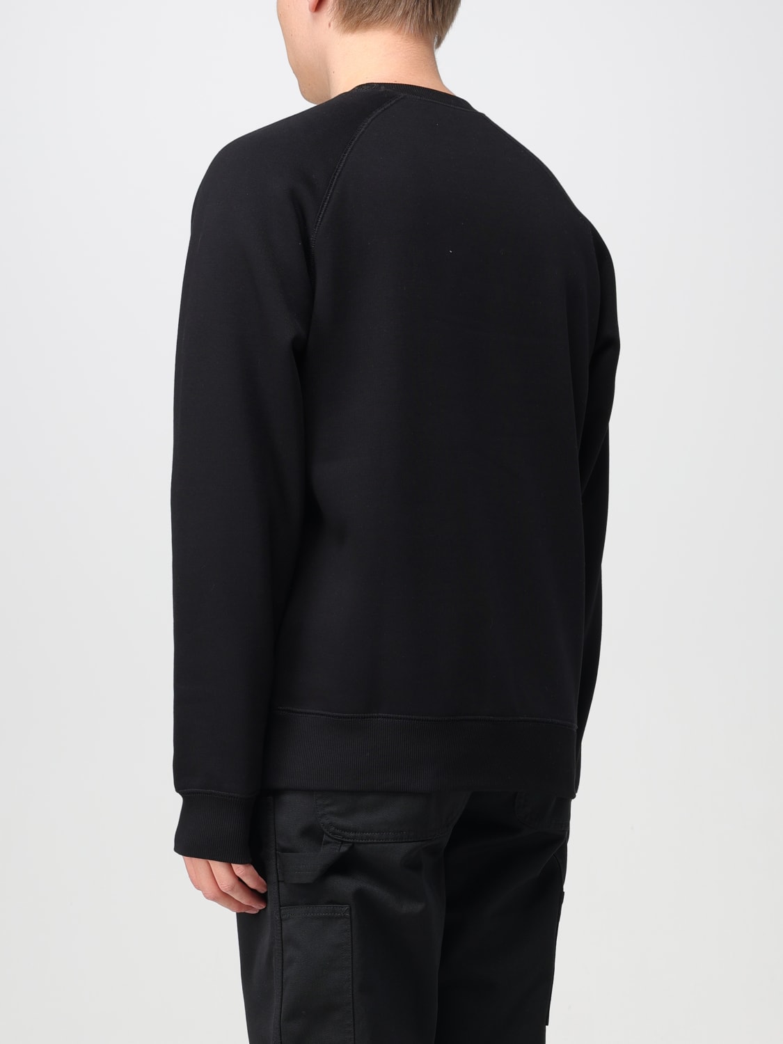 CARHARTT WIP FELPA: Felpa Chase Carhartt Wip in jersey, Nero - Img 3