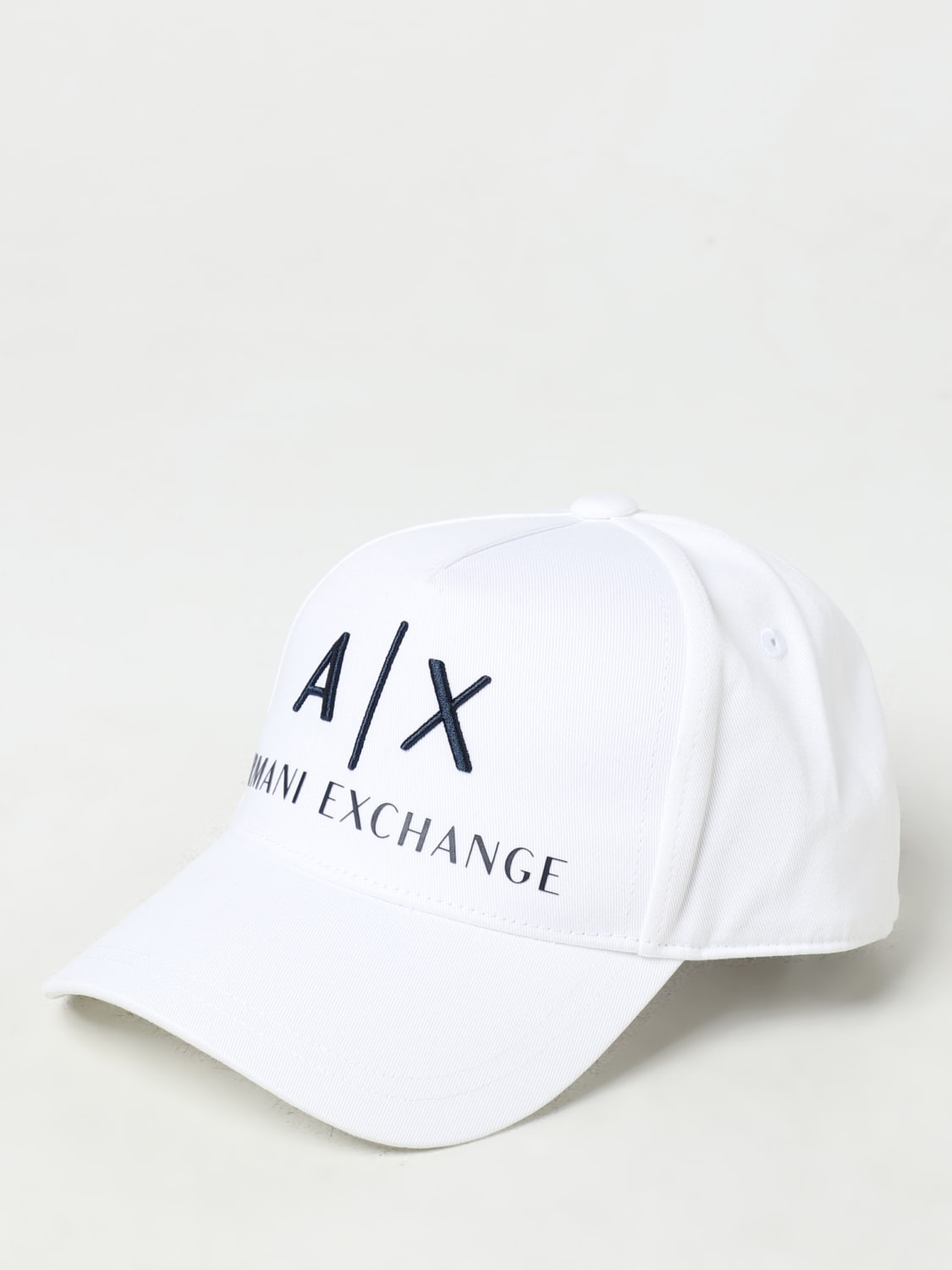 Giglio Cappello Armani Exchange in cotone con logo ricamato