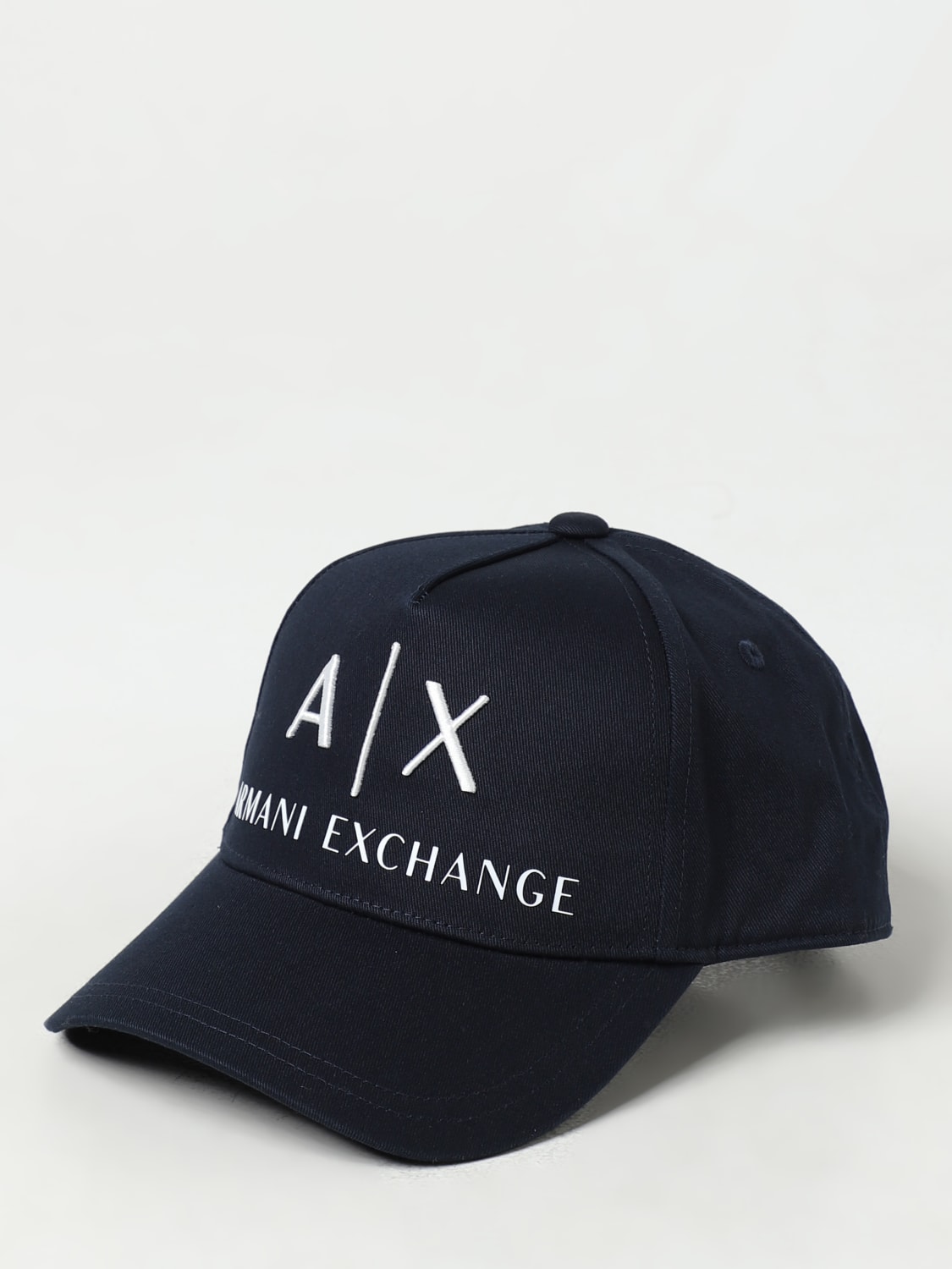 Giglio Cappello Armani Exchange in cotone con logo ricamato