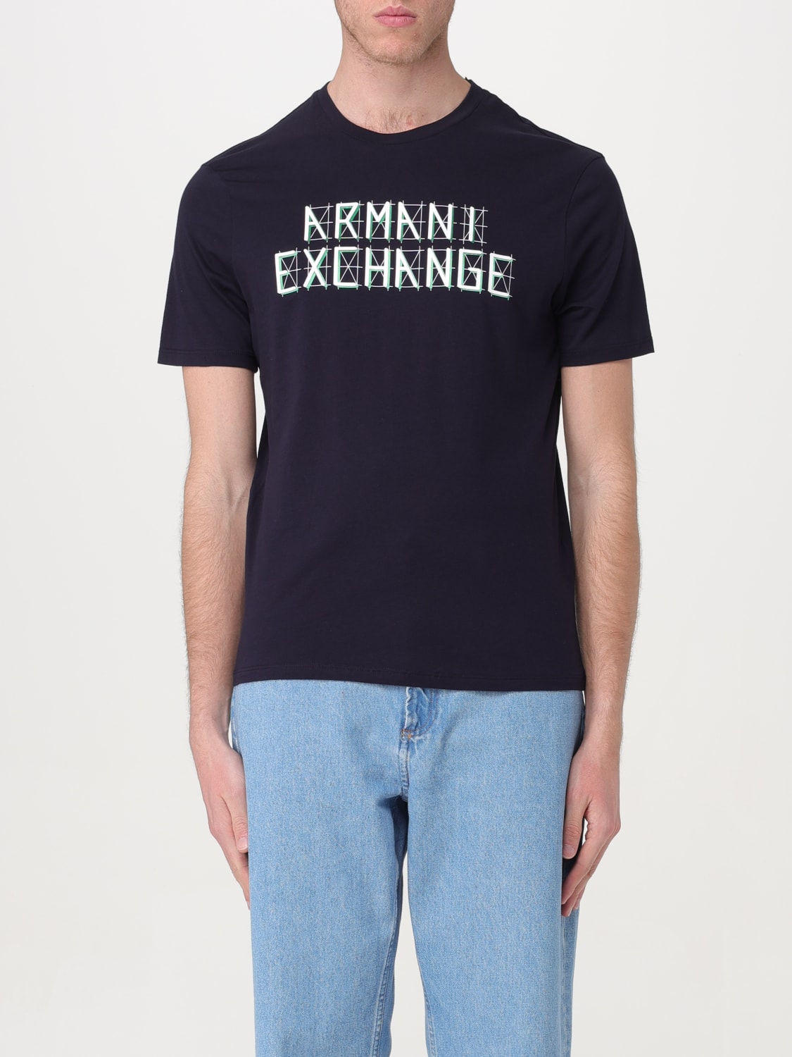 ARMANI EXCHANGE T-SHIRT: T-shirt men Armani Exchange, Blue - Img 1