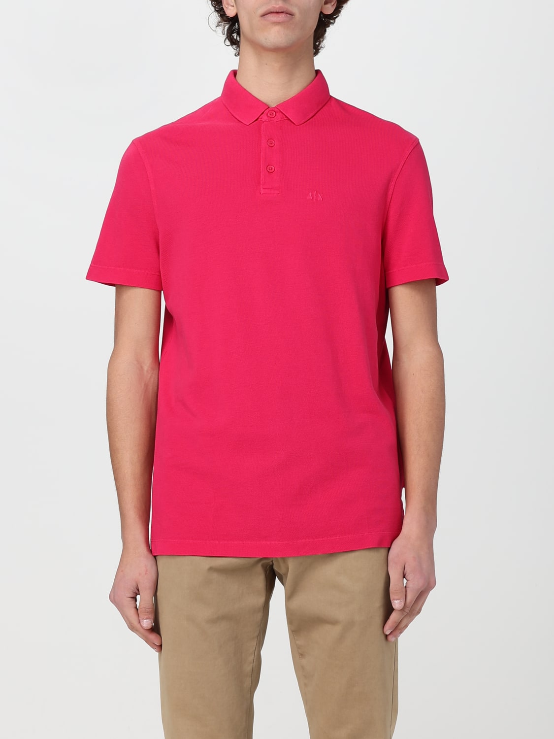 ARMANI EXCHANGE POLO SHIRT: Polo shirt men Armani Exchange, Fuchsia - Img 1