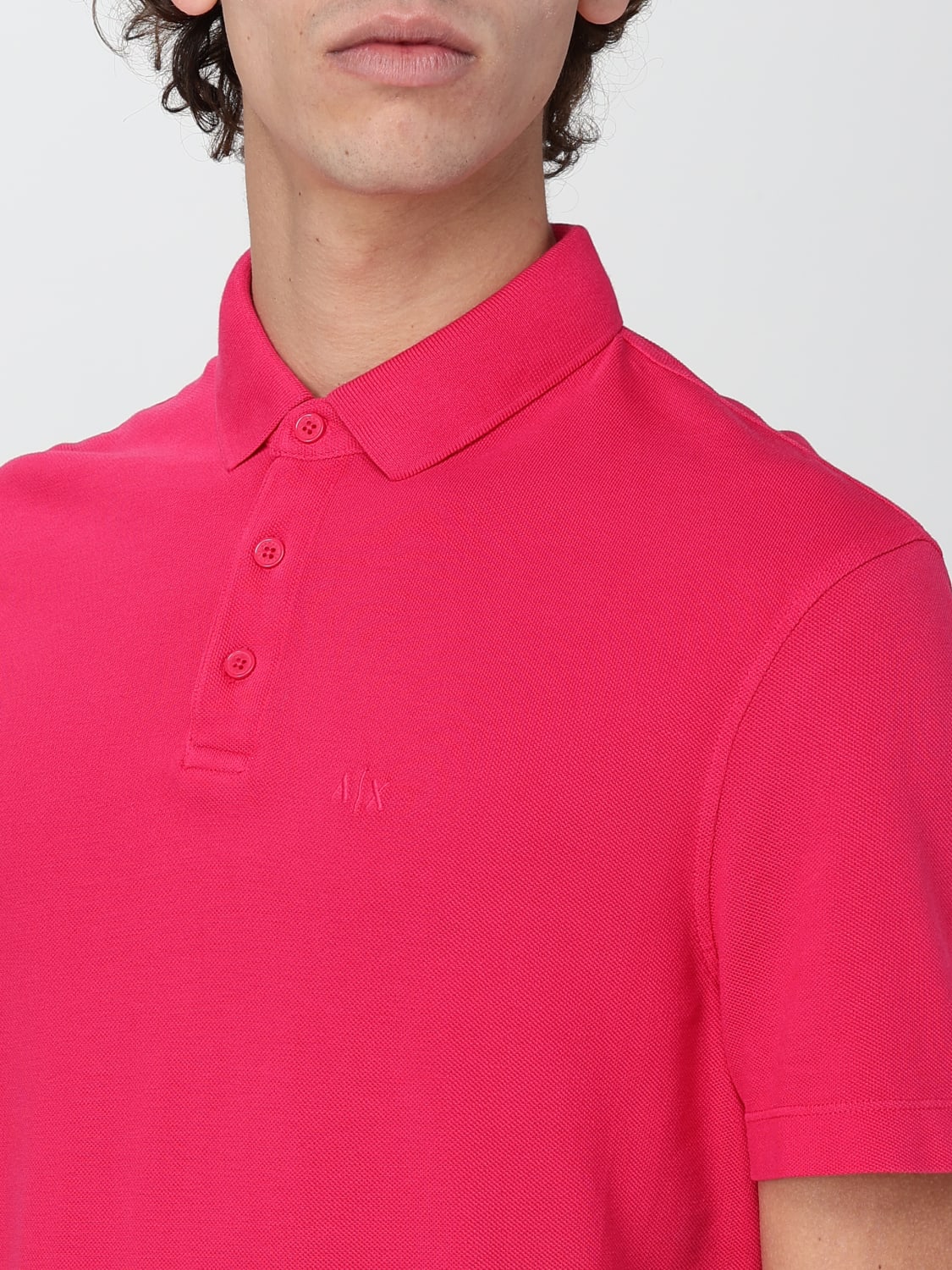 ARMANI EXCHANGE POLO SHIRT: Polo shirt men Armani Exchange, Fuchsia - Img 3