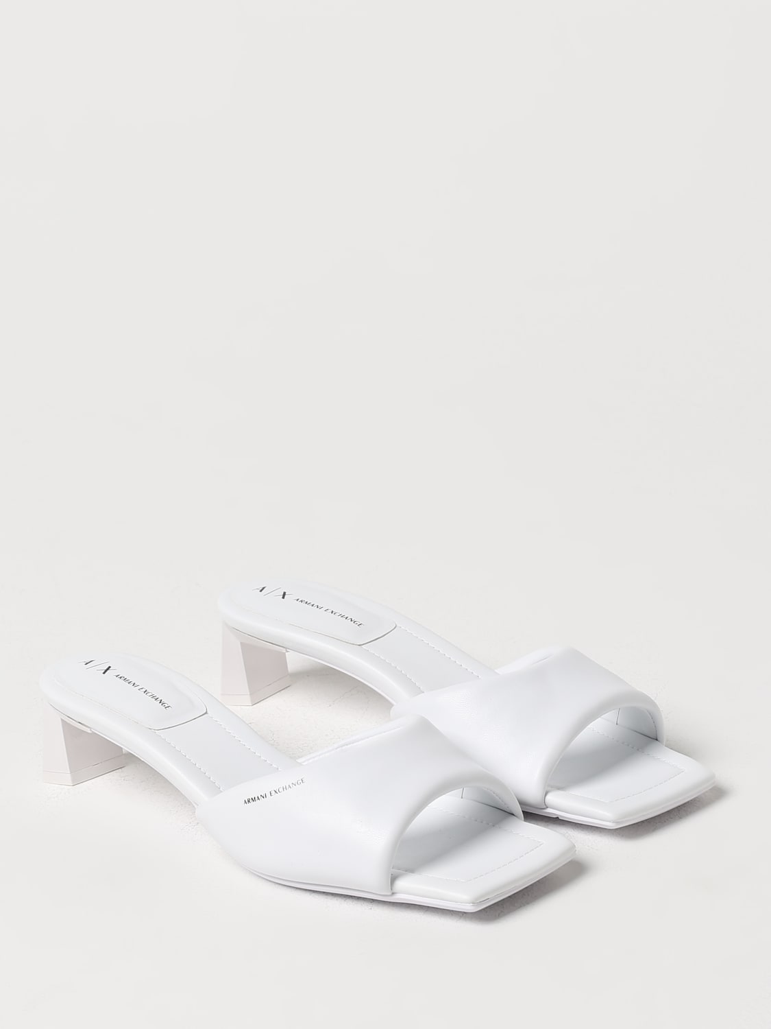 ARMANI EXCHANGE HEELED SANDALS: Shoes woman Armani Exchange, White - Img 2