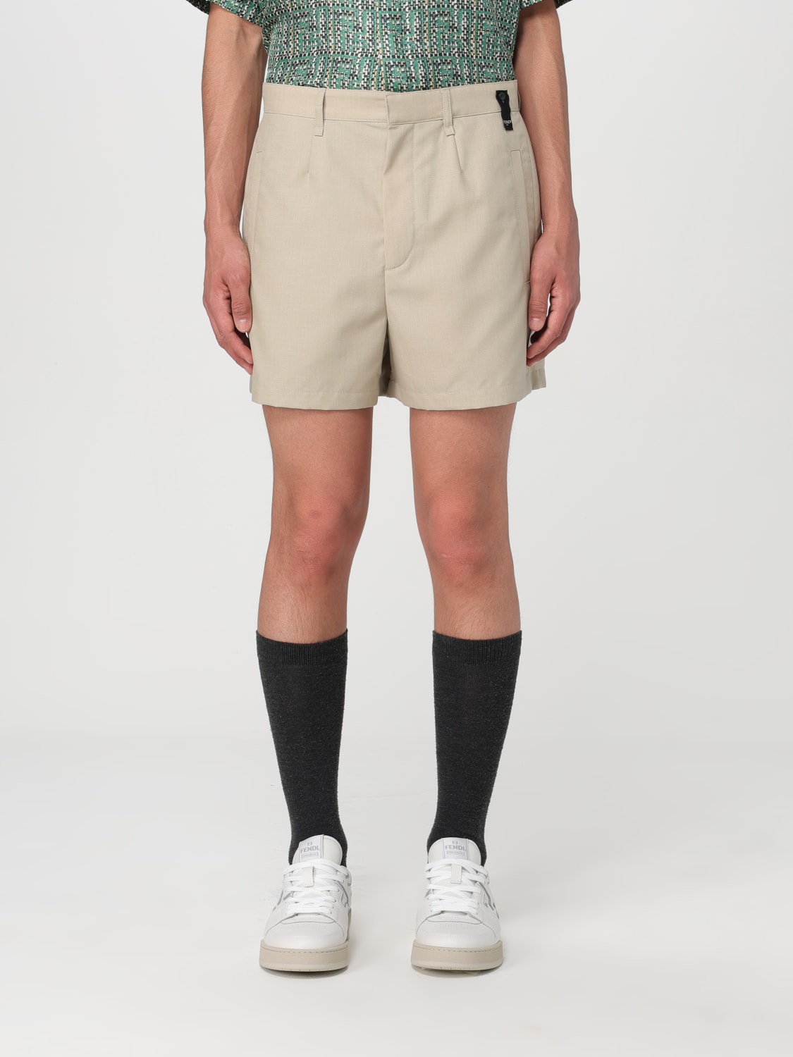 FENDI SHORT: Short men Fendi, Butter - Img 1