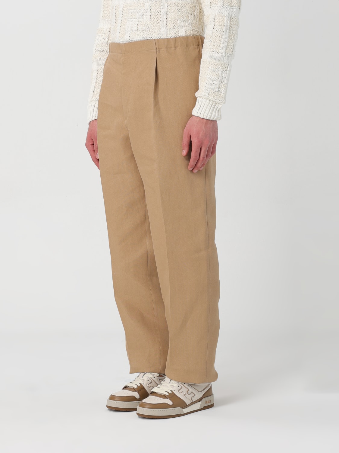 Fendi Outlet Pantalone uomo Tabacco Pantalone Fendi FB0979AR96 online su GIGLIO.COM