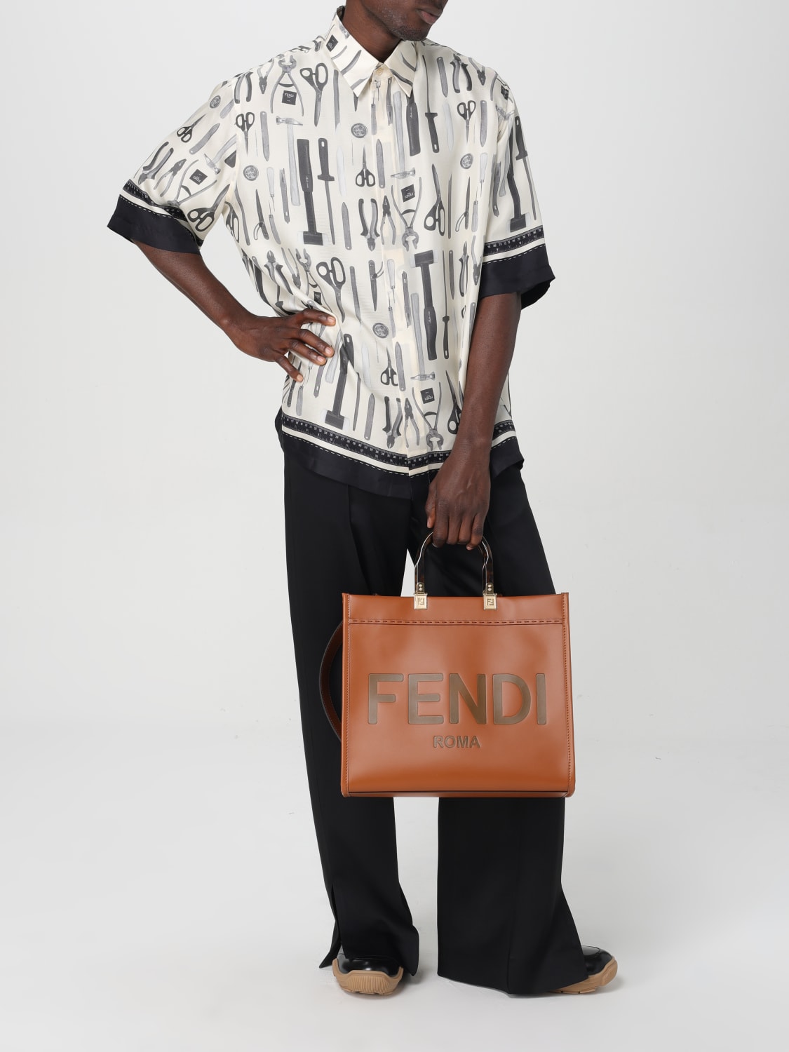 FENDI РУБАШКА: Рубашка Мужское Fendi, Белый - Img 2