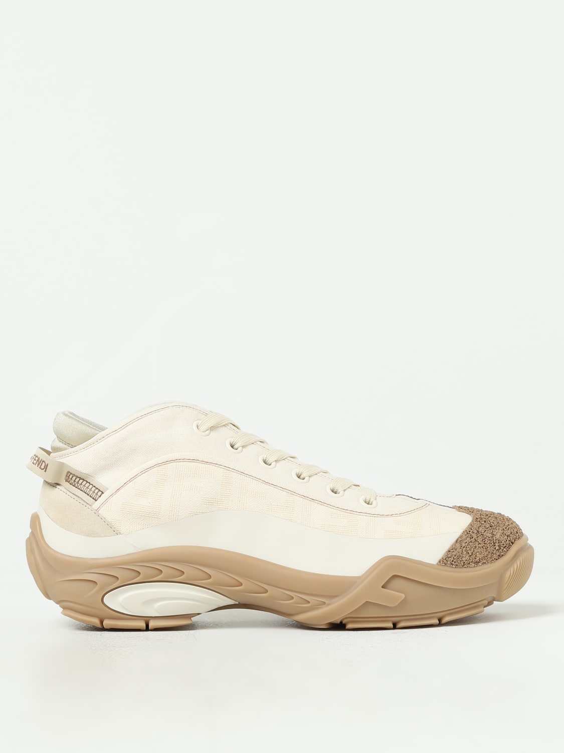 Giglio Sneakers Lab Fendi in canvas FF jacquard