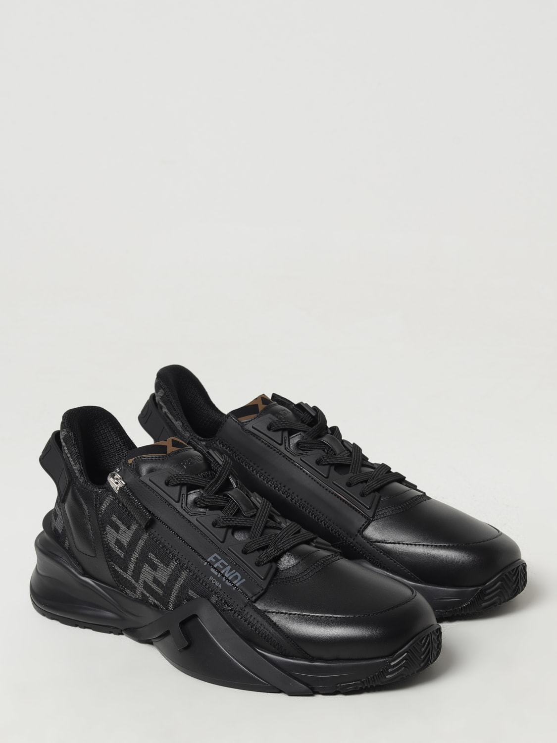 FENDI SNEAKERS: Sneakers men Fendi, Black - Img 2
