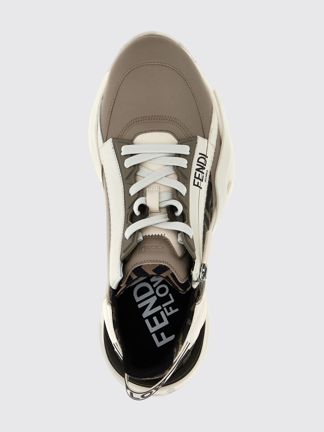 FENDI SNEAKERS: Sneakers men Fendi, Beige - Img 4