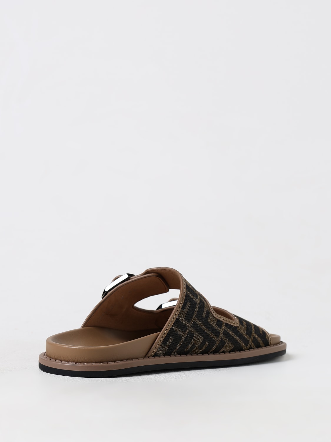 FENDI SANDALS: Shoes men Fendi, Tobacco - Img 3