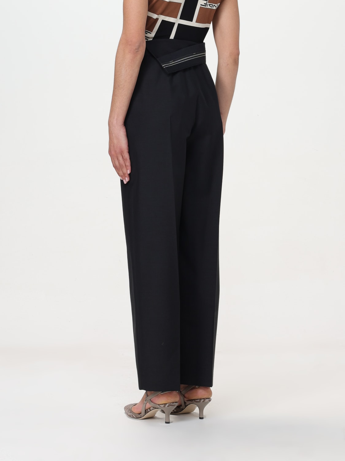 FENDI PANTS: Pants woman Fendi, Black - Img 2