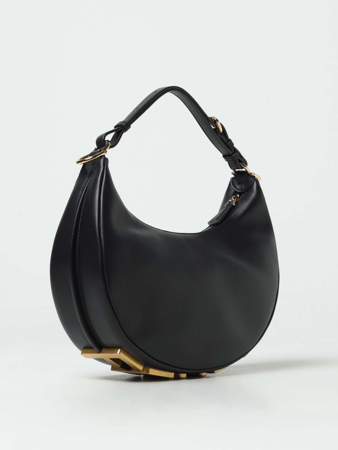 FENDI SCHULTERTASCHE: Schultertasche damen Fendi, Schwarz - Img 2