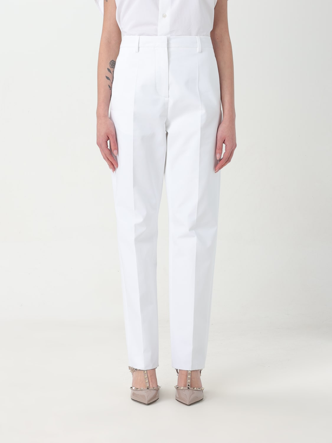 VALENTINO PANTS: Pants woman Valentino, White - Img 1