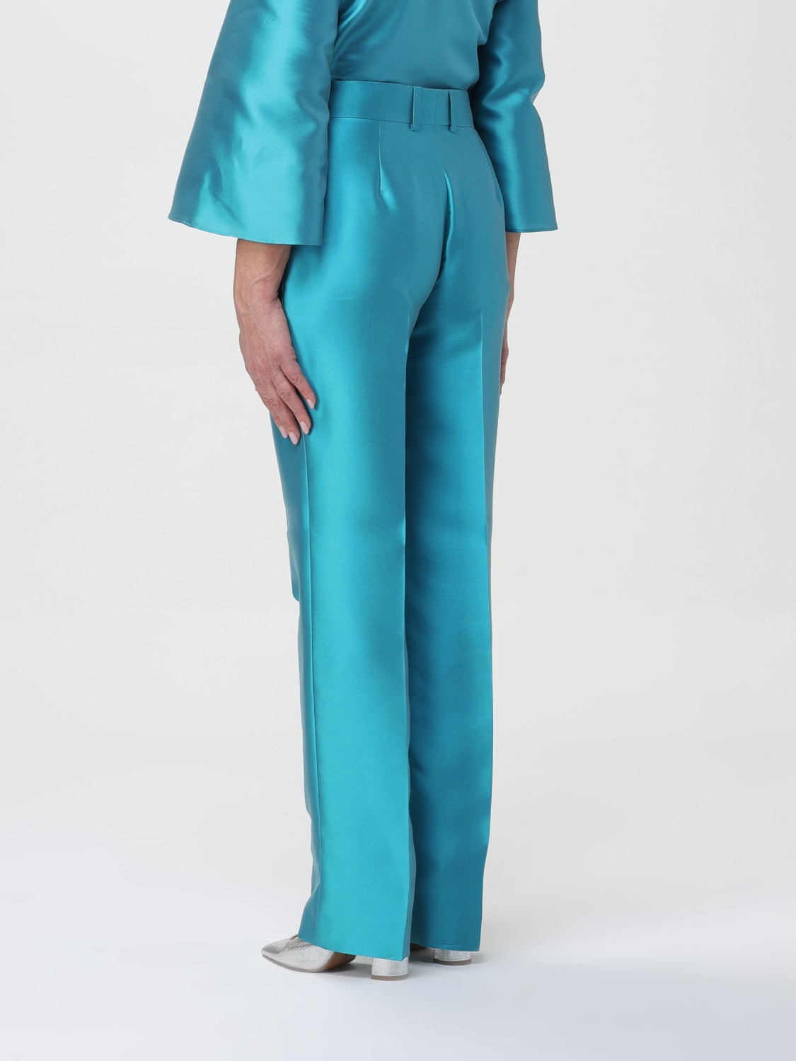 ALBERTA FERRETTI PANTALON: Pantalon femme Alberta Ferretti, Eau - Img 3