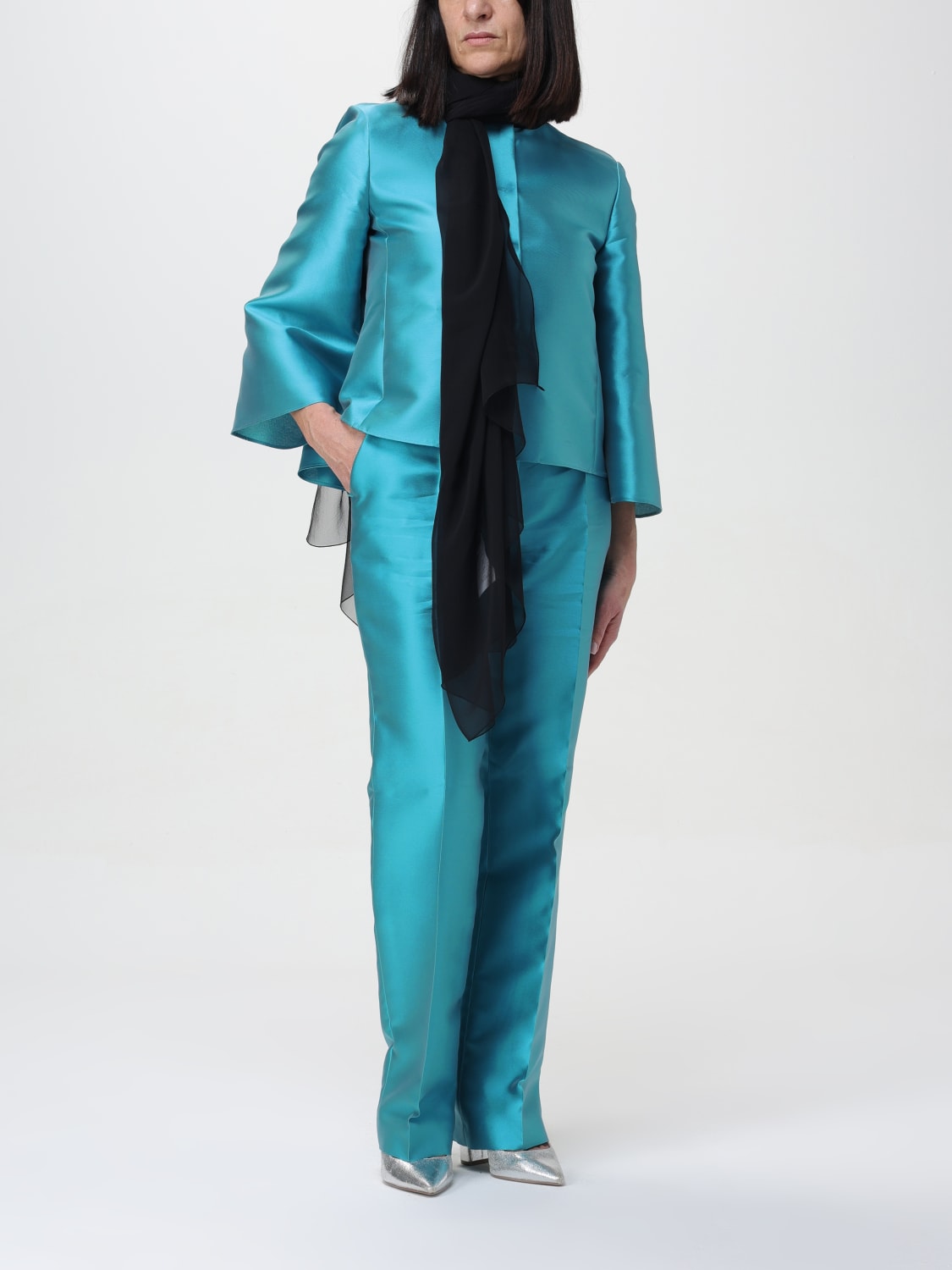 ALBERTA FERRETTI JACKET: Blazer woman Alberta Ferretti, Blue - Img 2