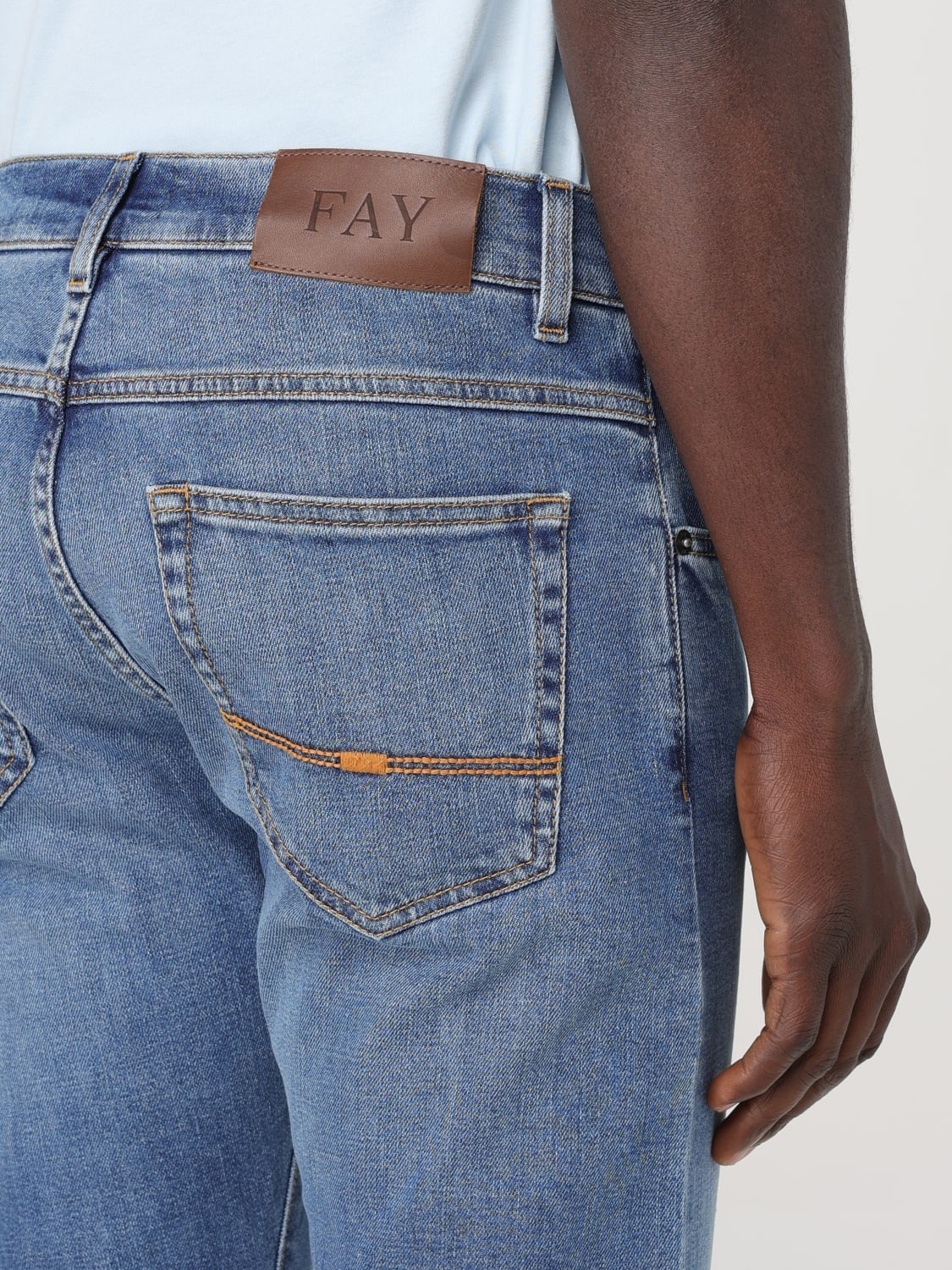 FAY JEANS: Jeans men Fay, Denim - Img 3