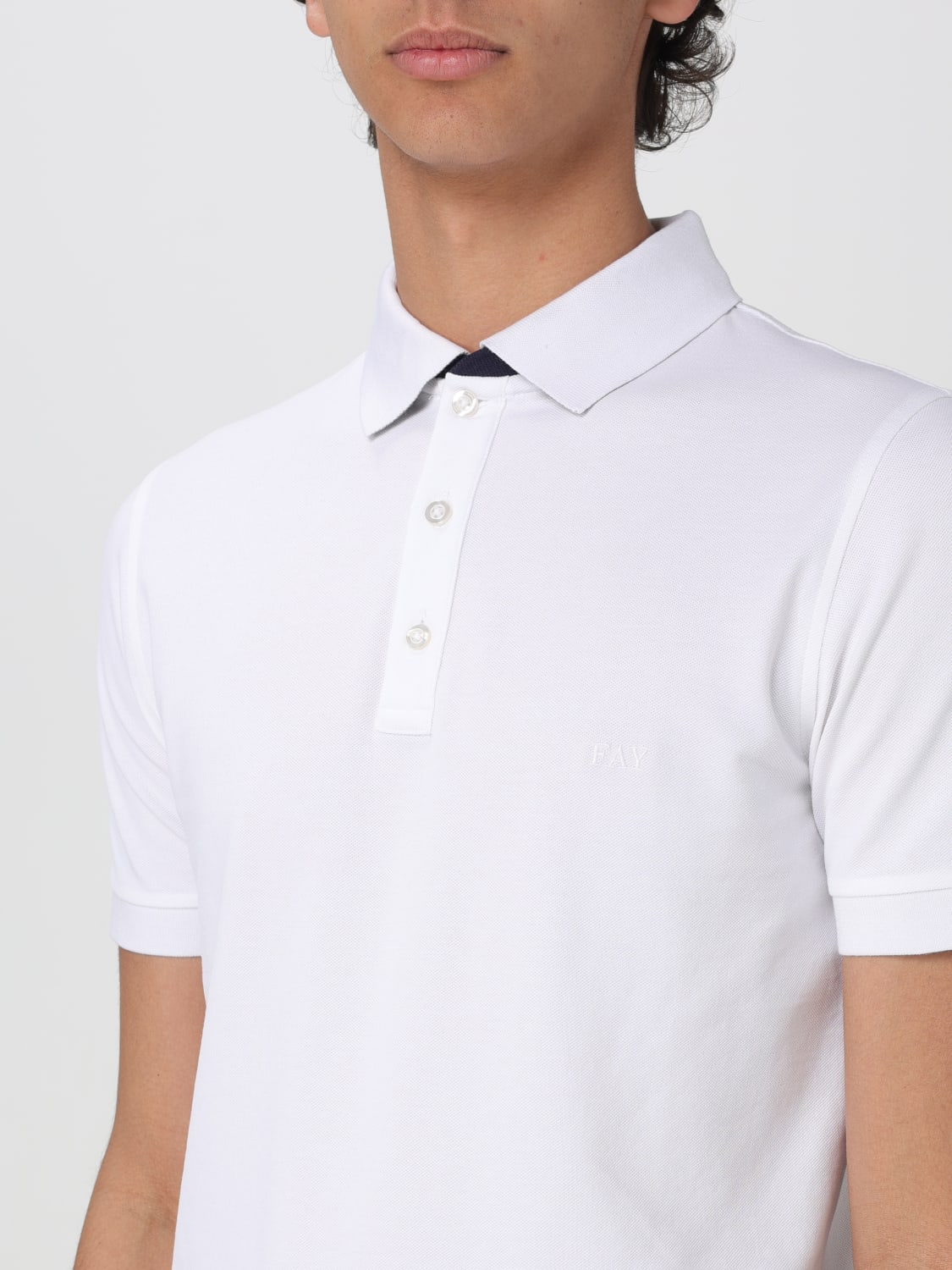 FAY POLO SHIRT: Polo shirt men Fay, White - Img 3