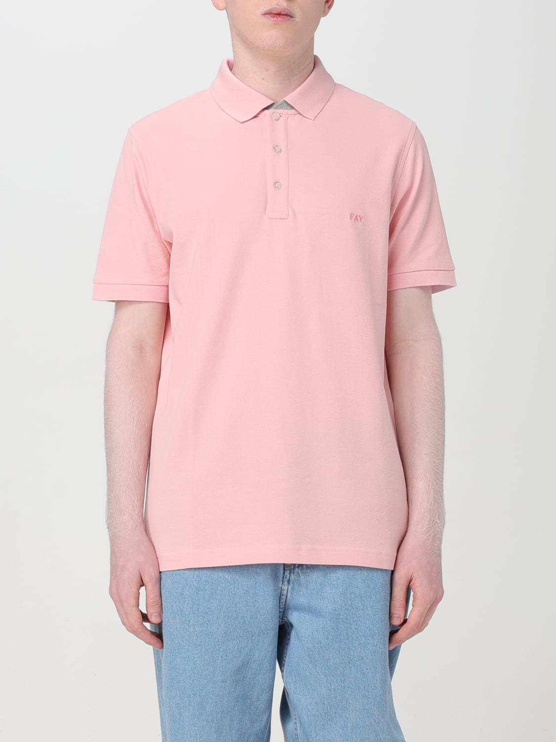 FAY POLO SHIRT: Polo shirt men Fay, Pink - Img 1